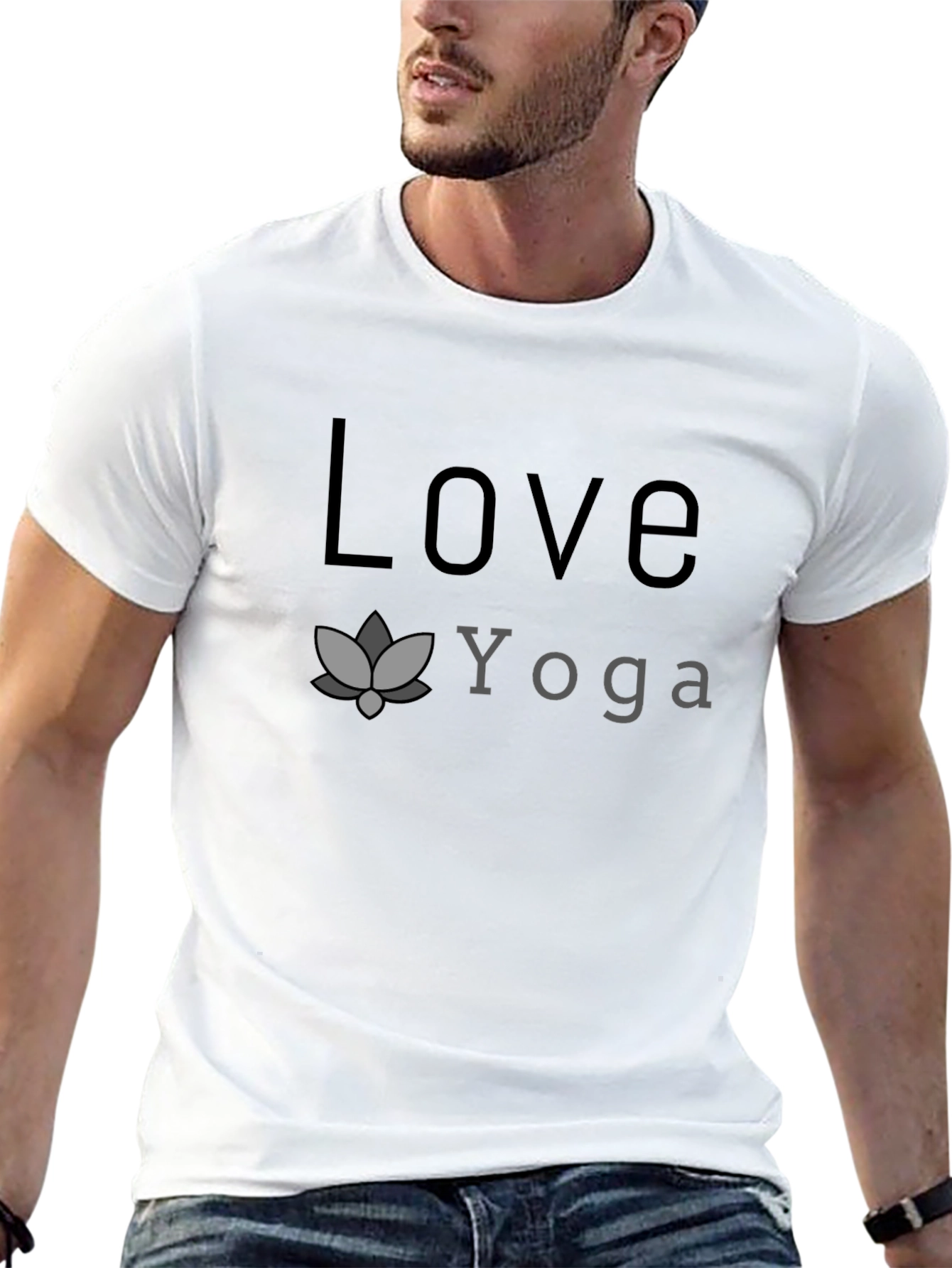 Love Yoga T-Shirt - Black Graphic Tee