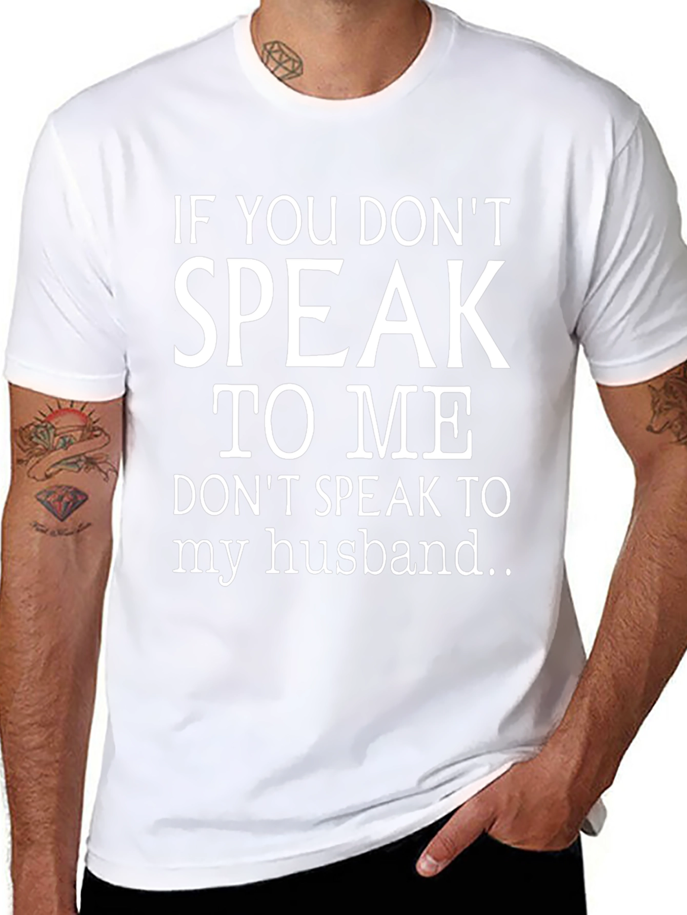 Funny Wife Husband Protection T-Shirt