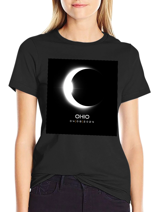 Ohio Eclipse 2024 Black T-Shirt