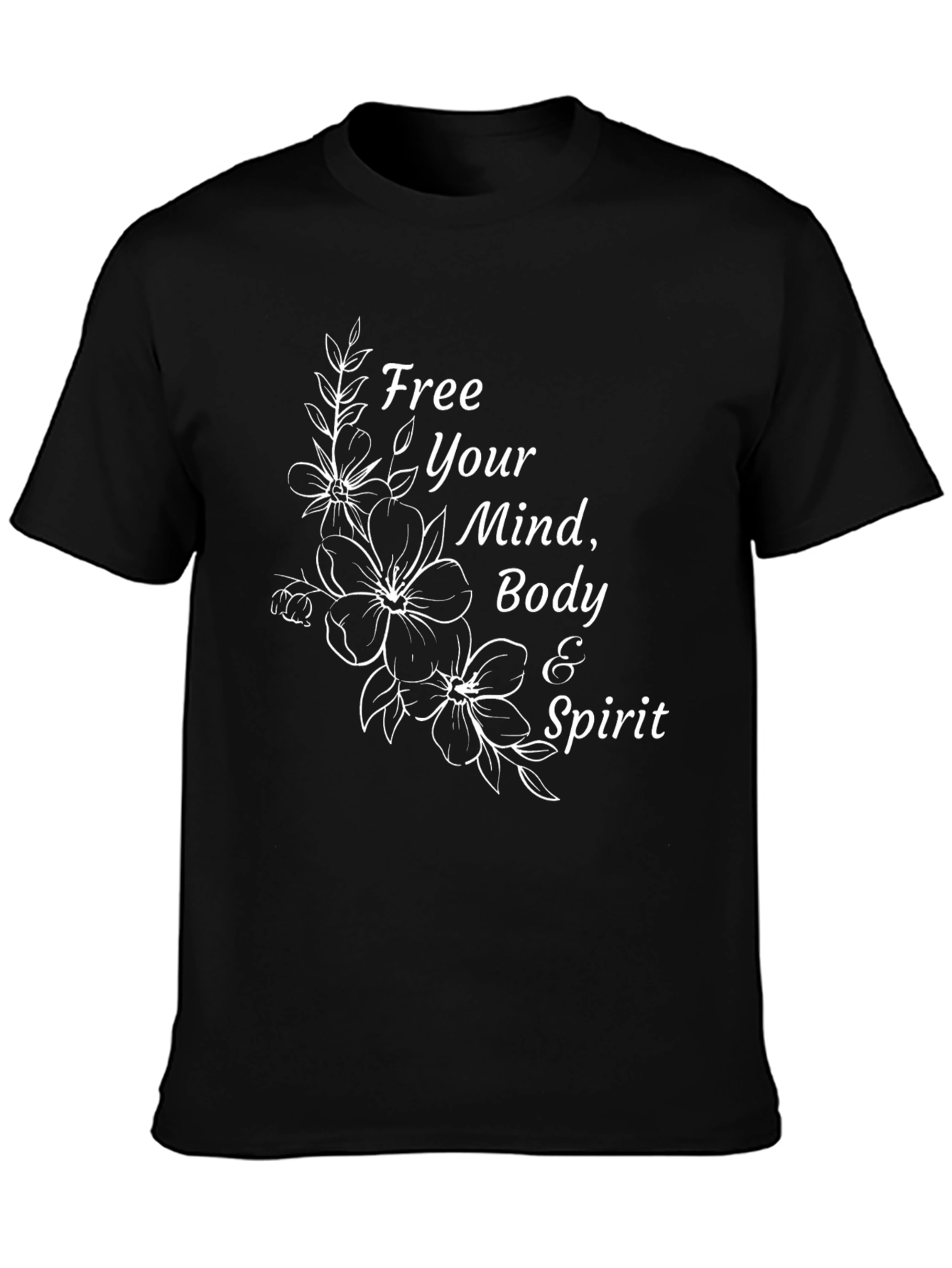 Free Mind Body & Spirit Floral T-Shirt