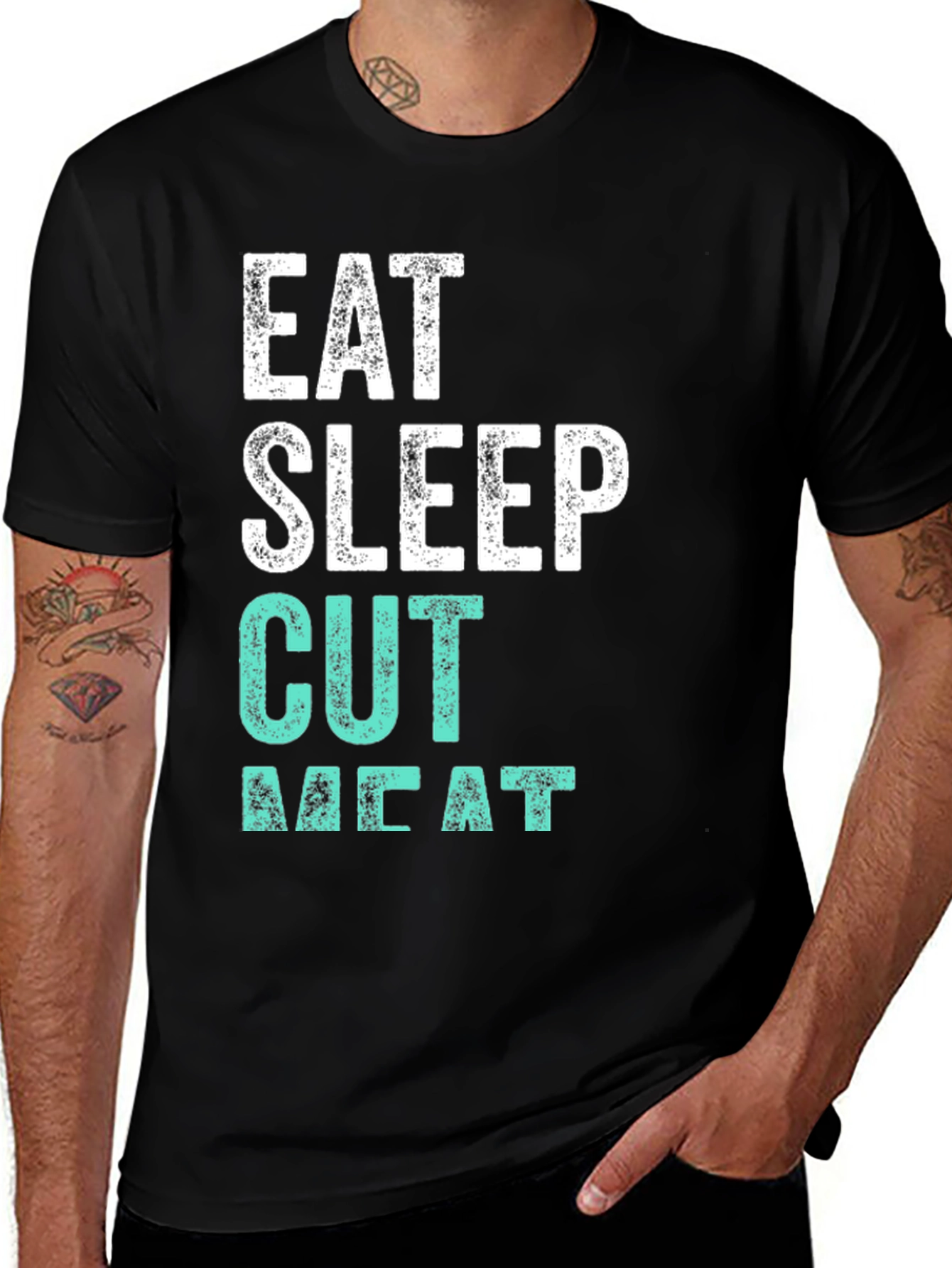 Eat Sleep Cut Meat T-Shirt | Butcher Tee