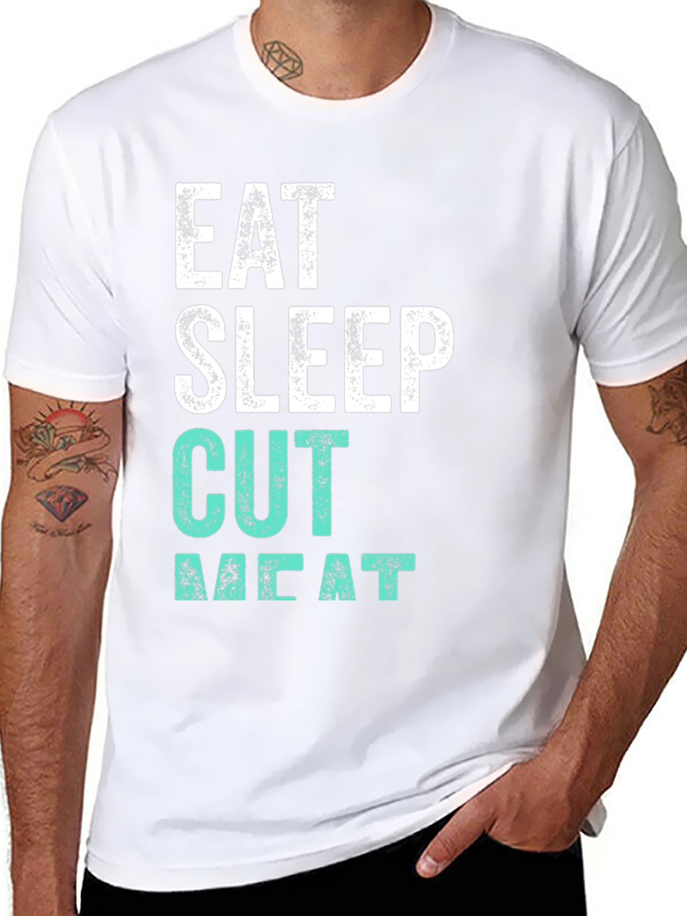 Eat Sleep Cut Meat T-Shirt | Butcher Tee