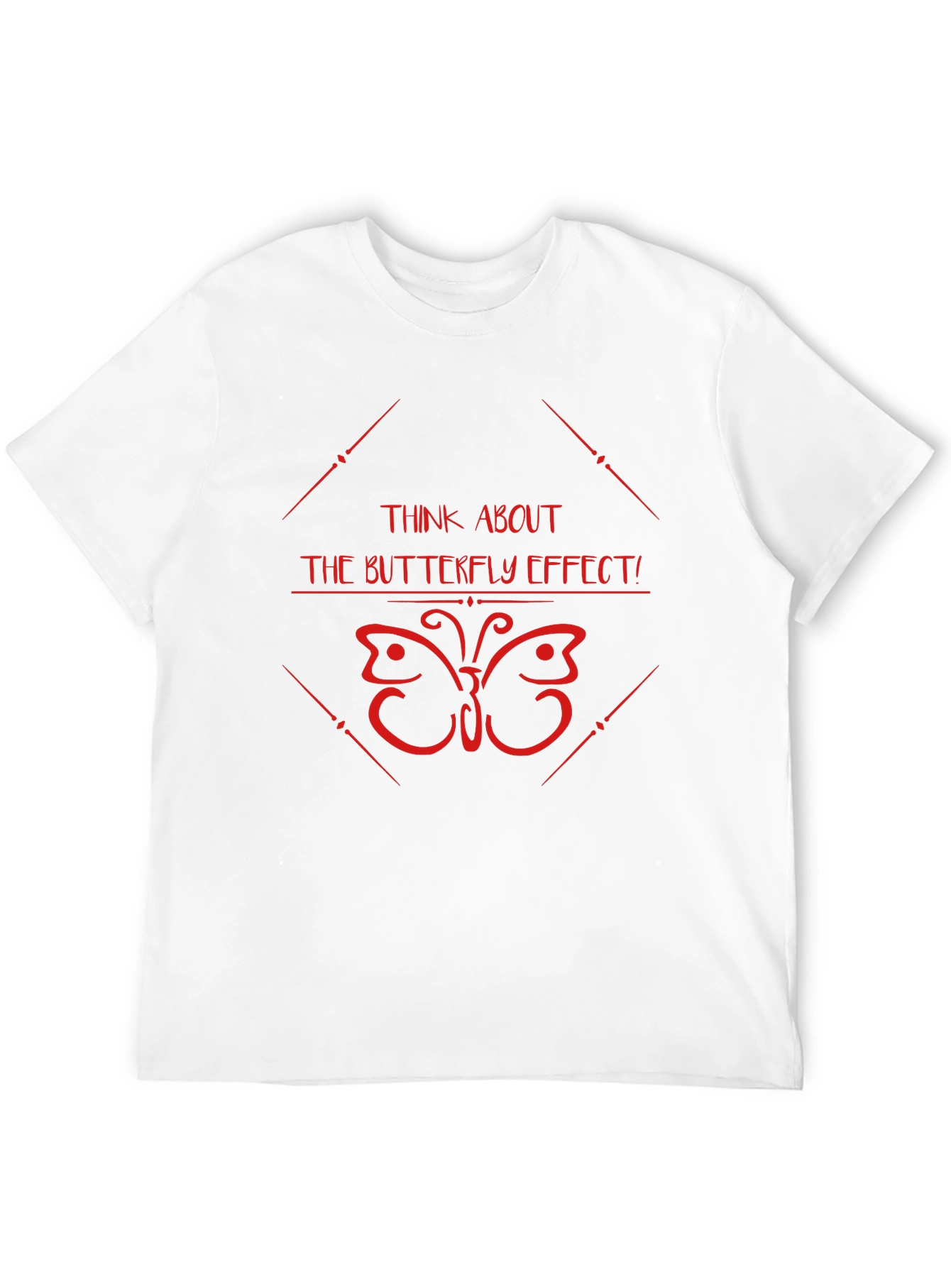 Butterfly Effect Graphic Tee - Black Cotton T-Shirt