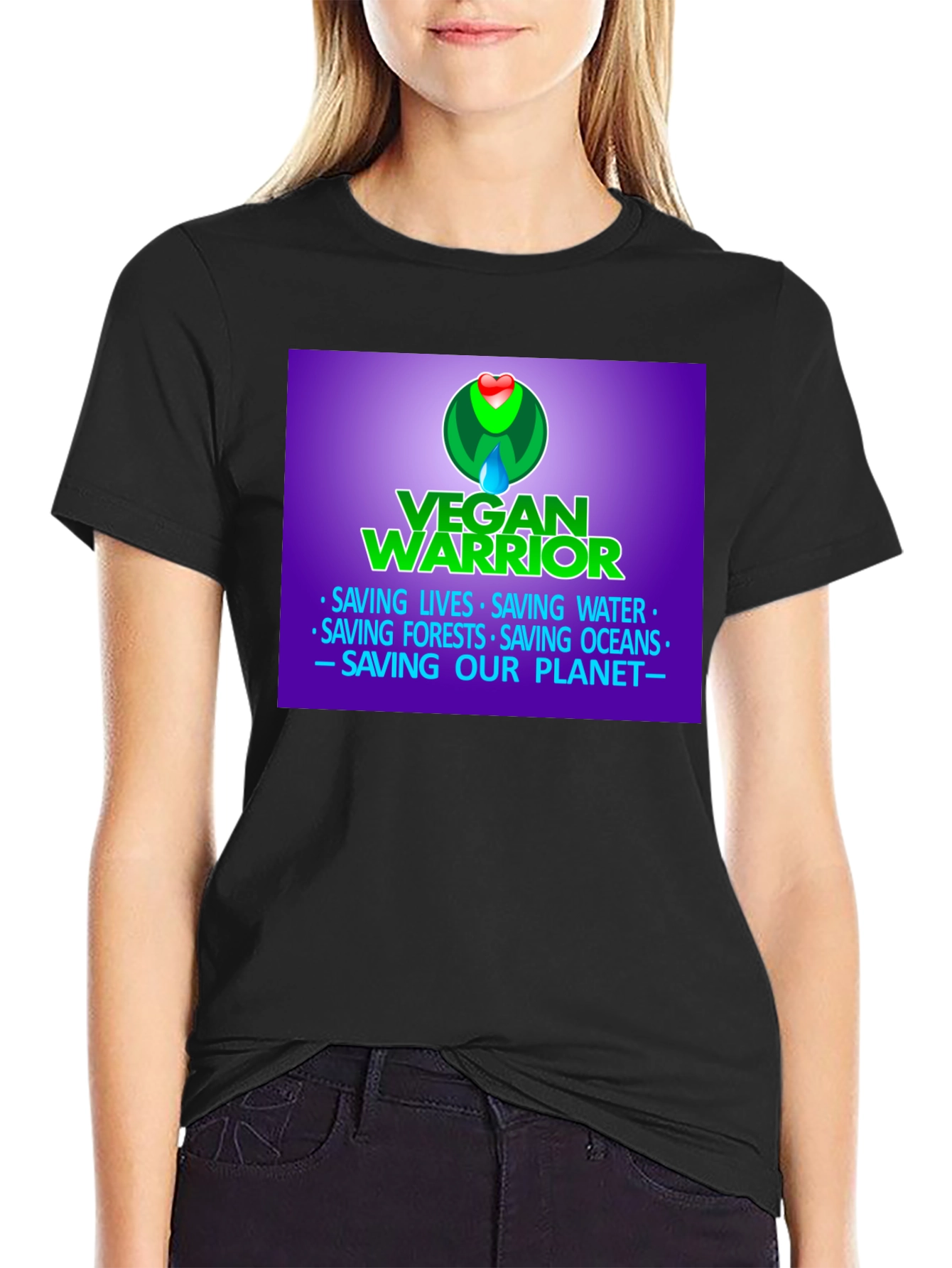 Vegan Warrior T-Shirt - Save the Planet!