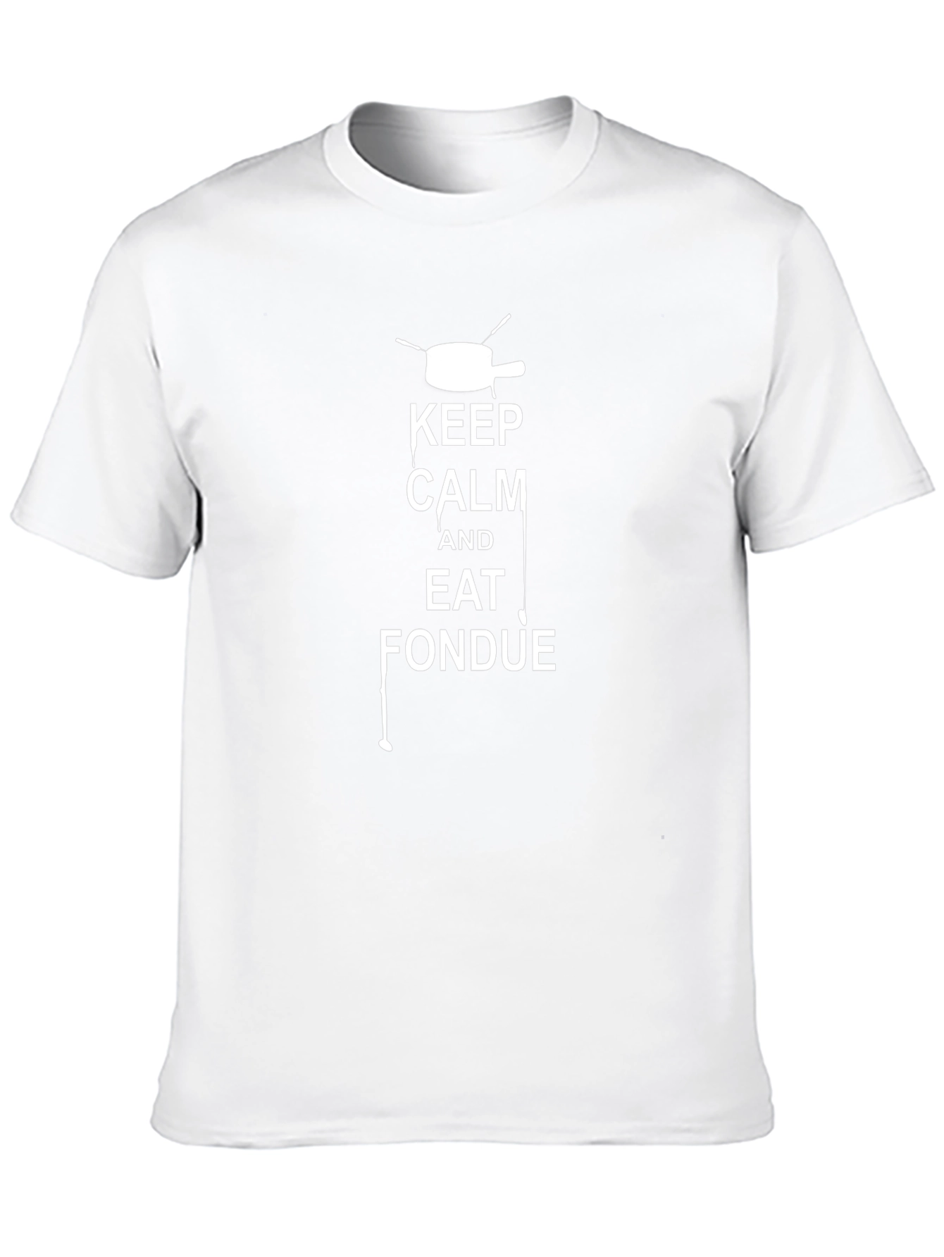 Keep Calm Eat Fondue T-Shirt - Black