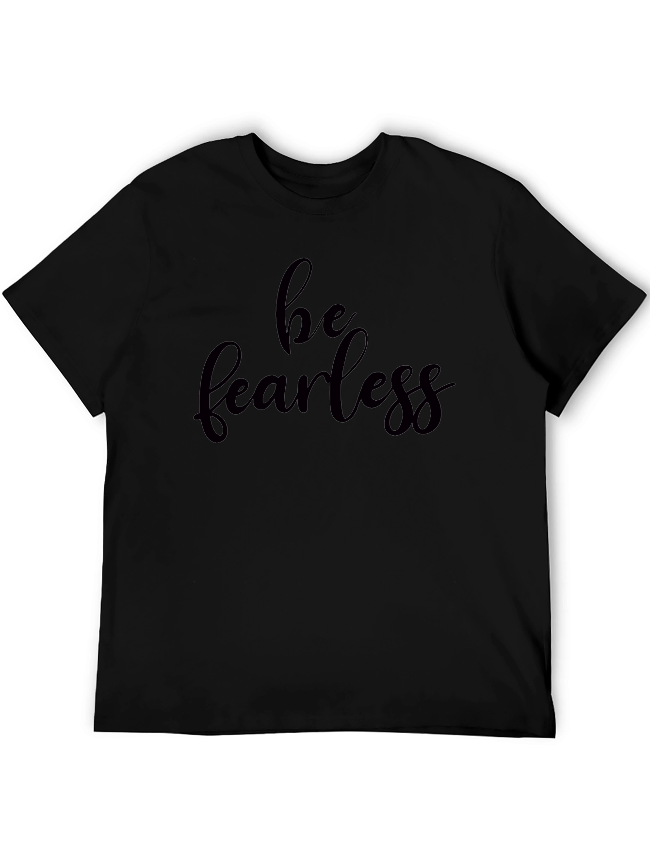 Be Fearless Black Graphic Tee