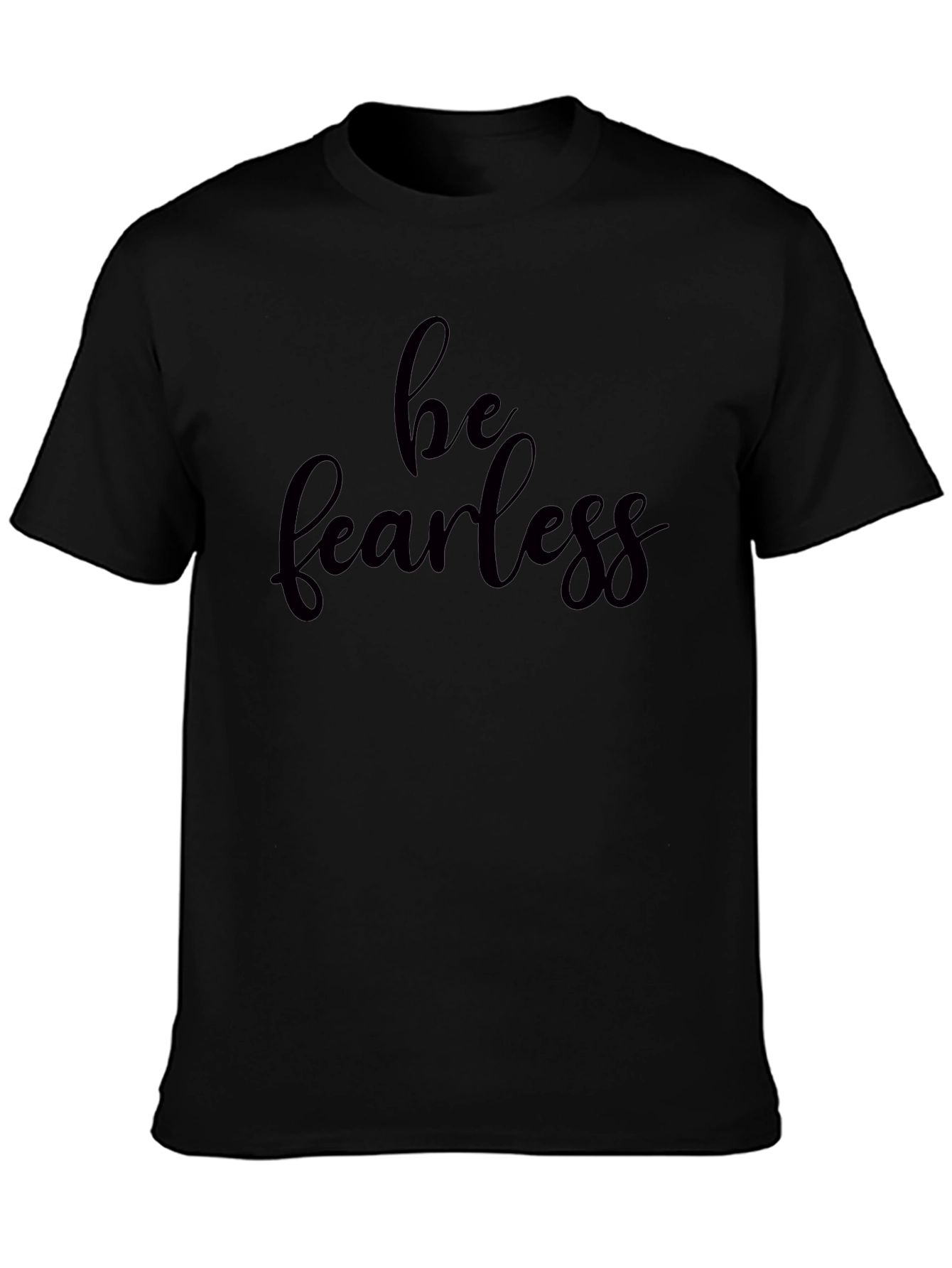 Be Fearless Black Graphic Tee