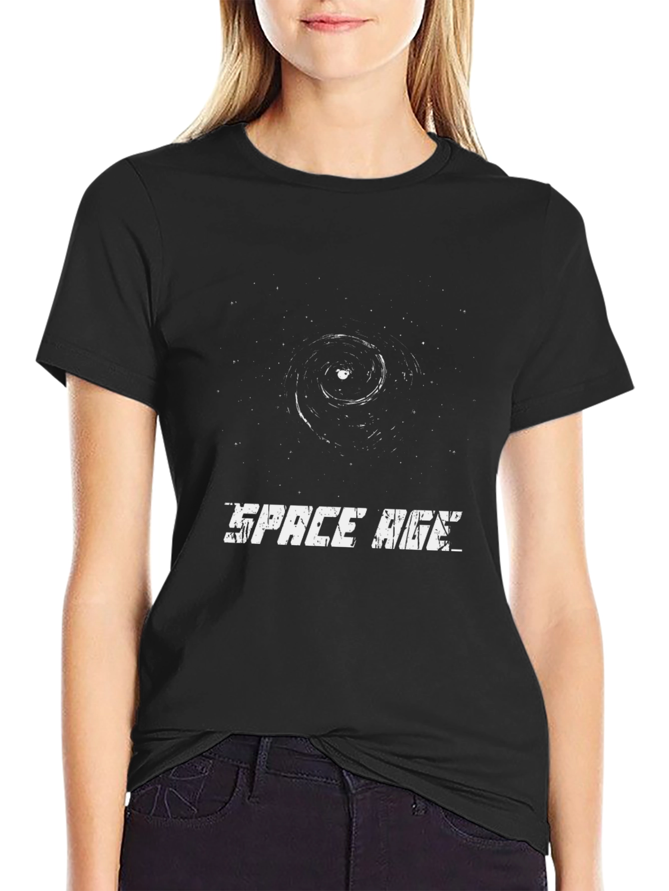 Space Age Graphic Tee - Galaxy Print