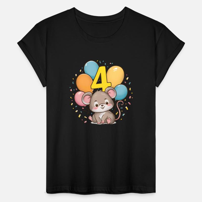 4th Birthday Mouse Mice Children's Birthday