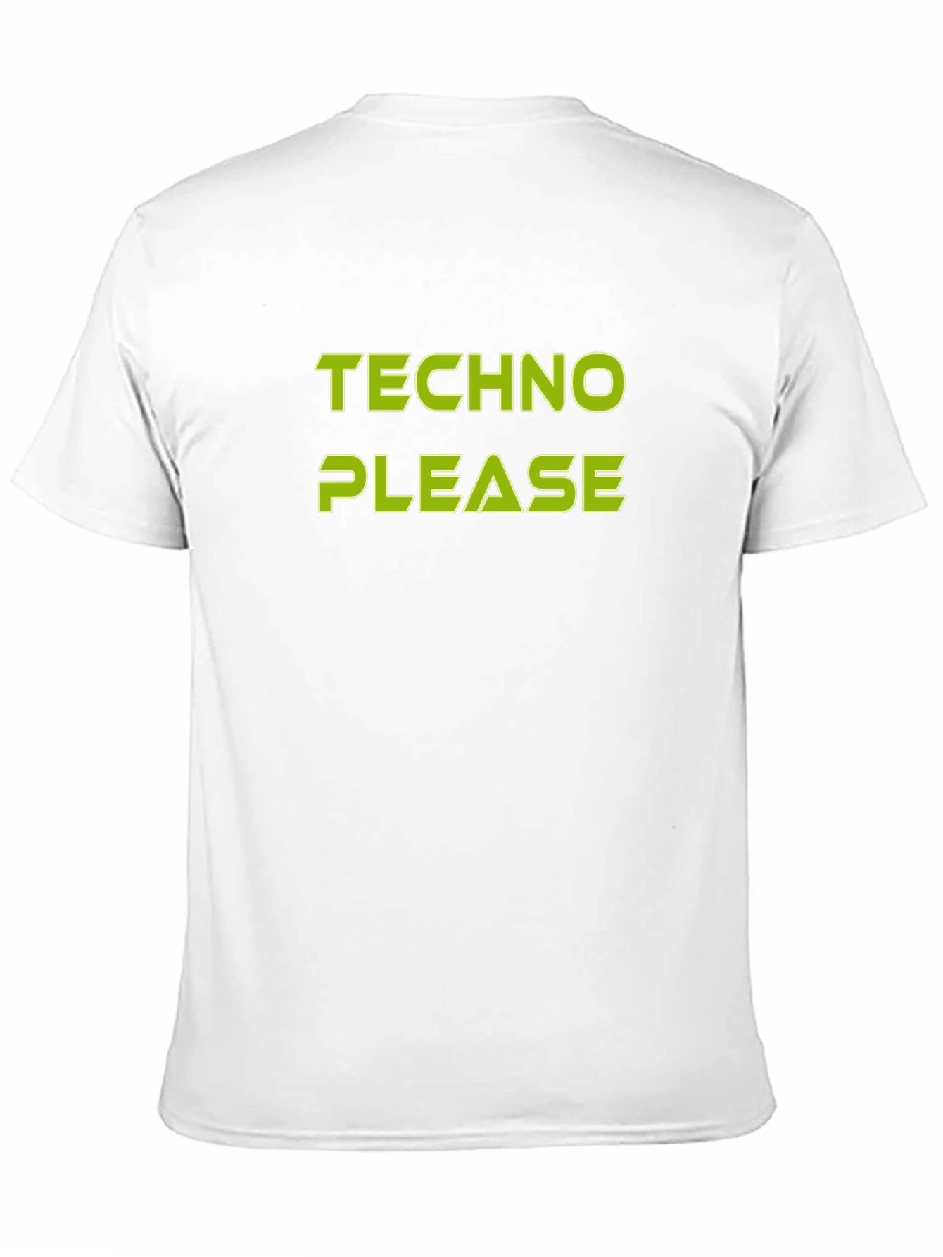 Techno Please Graphic Tee - Black Cotton T-Shirt