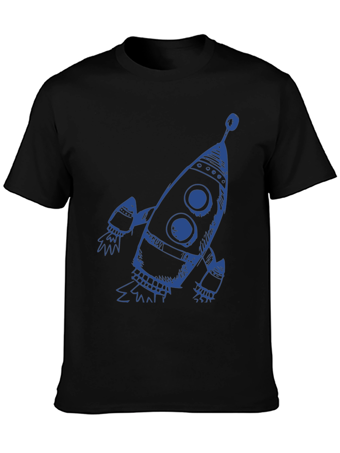 Rocket Graphic Tee - Mens Black T-Shirt