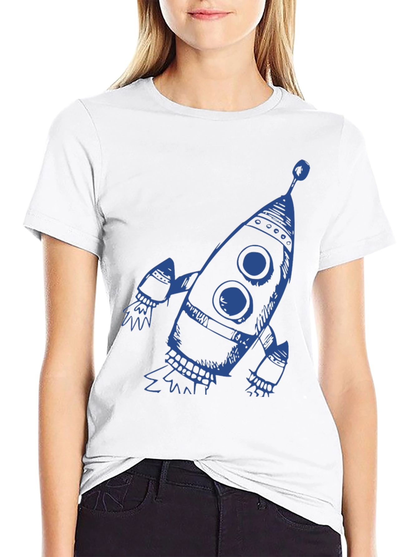 Rocket Graphic Tee - Mens Black T-Shirt