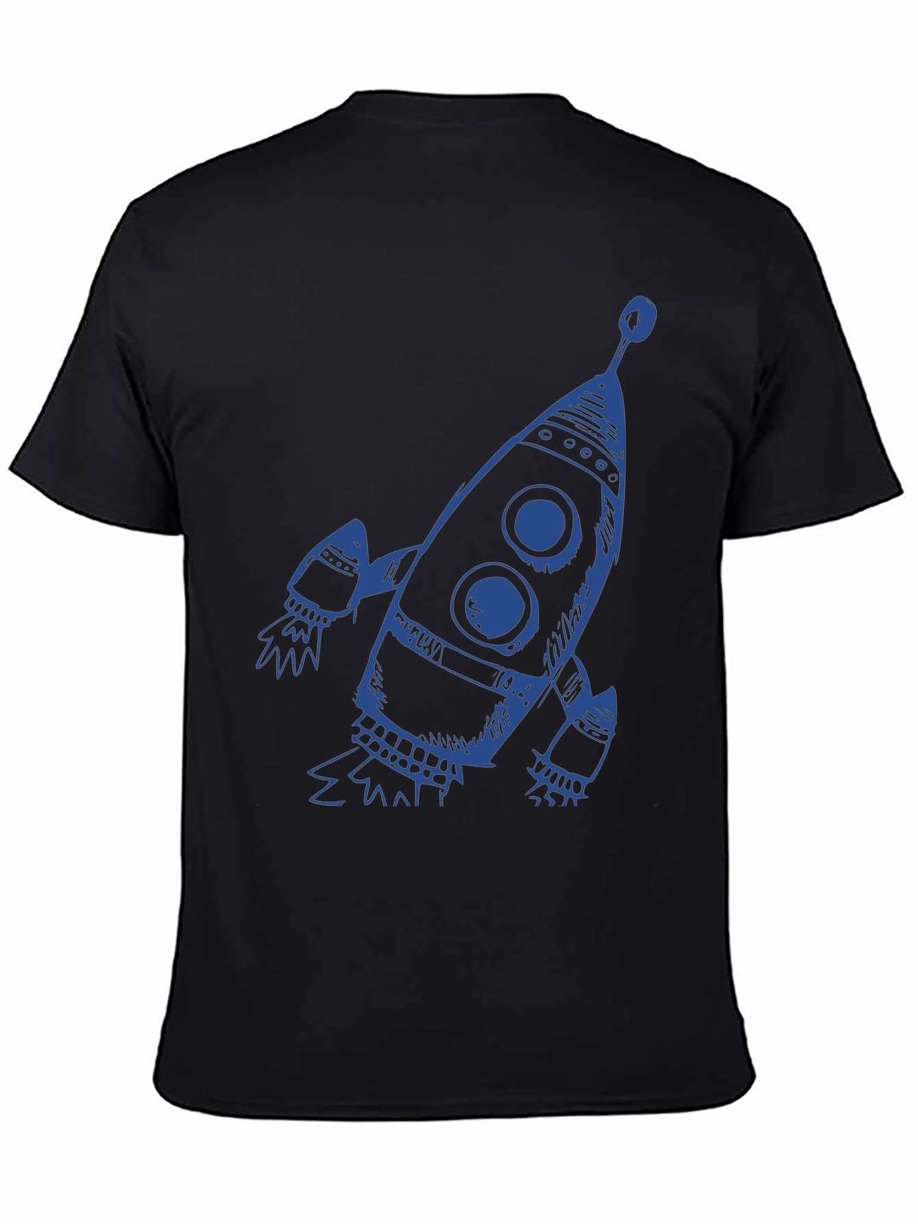 Rocket Graphic Tee - Mens Black T-Shirt