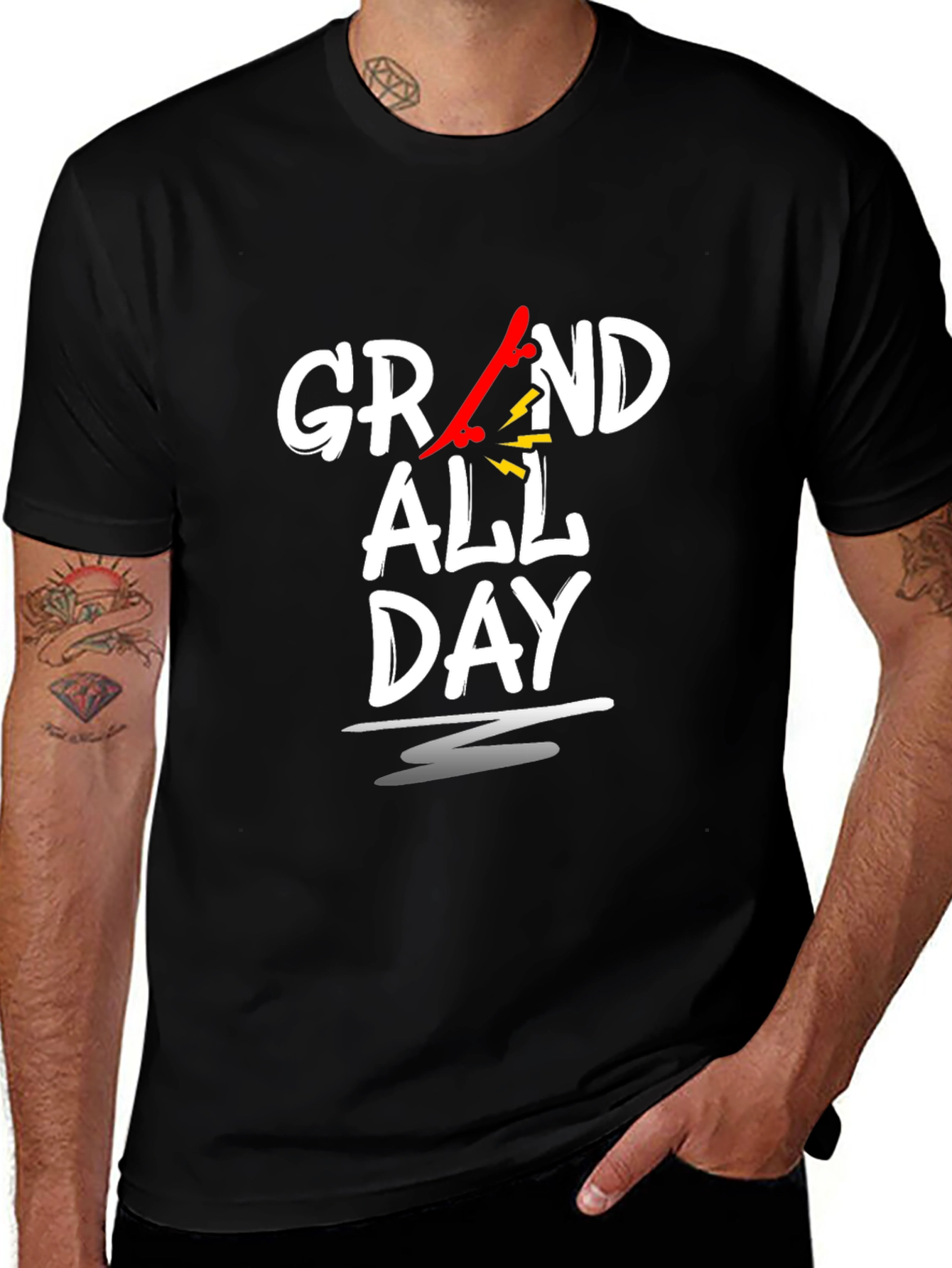 Grand All Day Graphic T-Shirt - Black