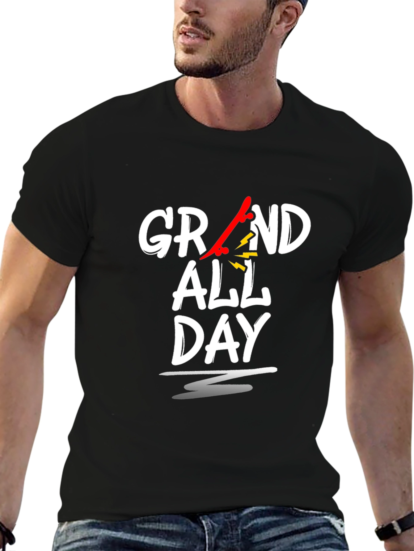 Grand All Day Graphic T-Shirt - Black