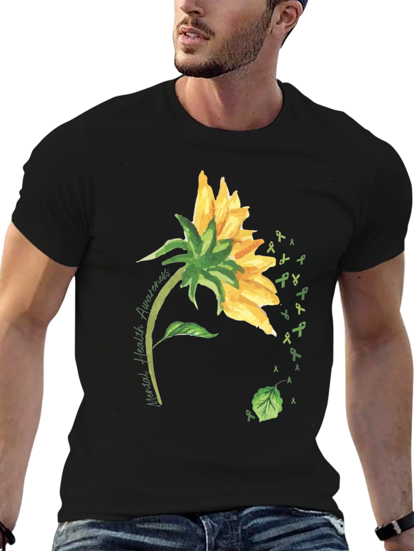 Mental Health Awareness Sunflower T-Shirt