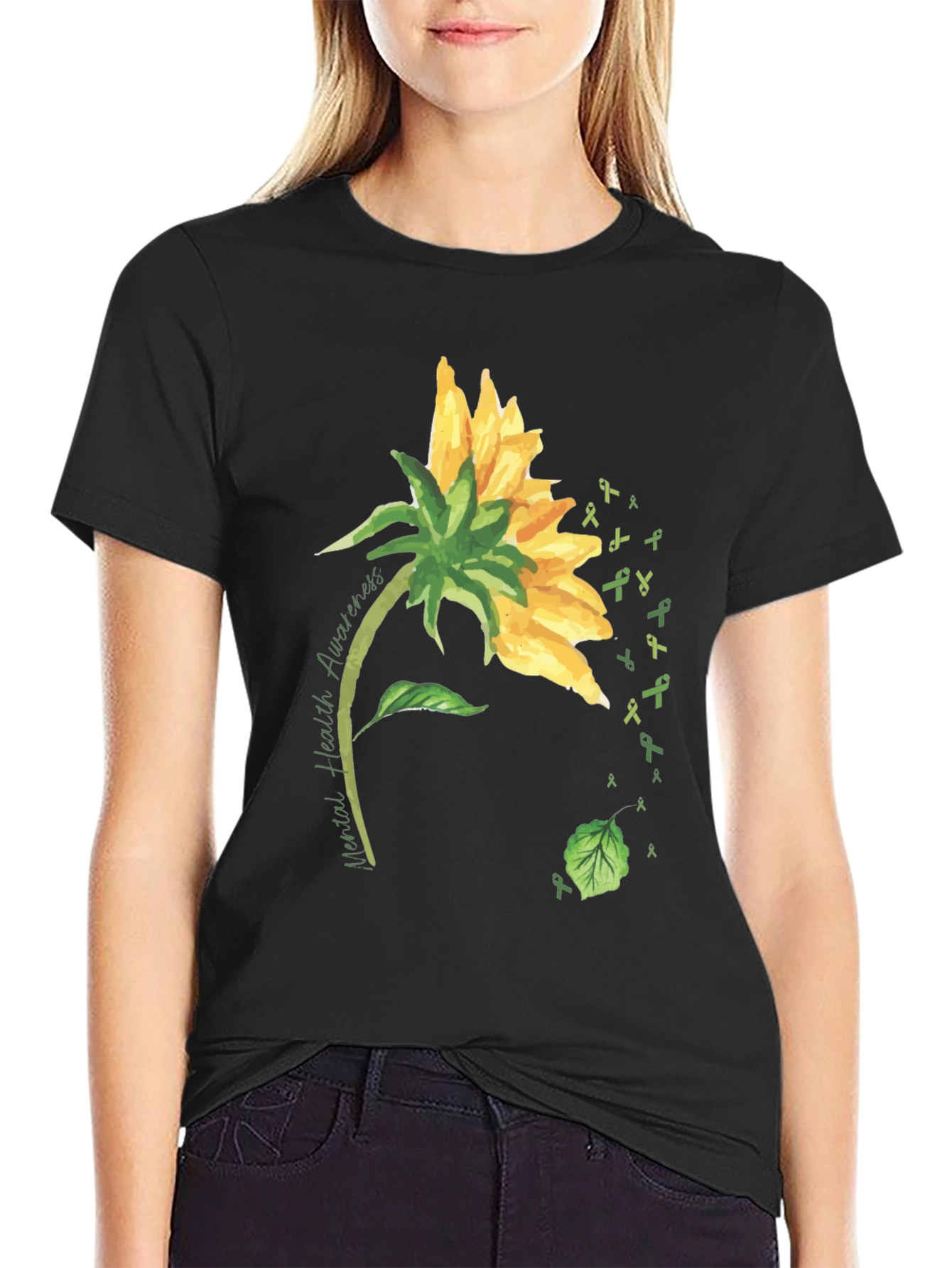 Mental Health Awareness Sunflower T-Shirt