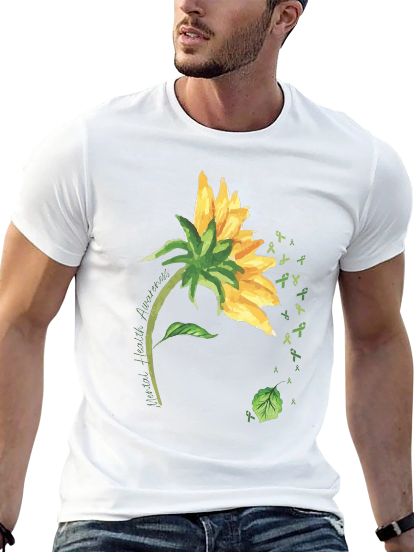 Mental Health Awareness Sunflower T-Shirt