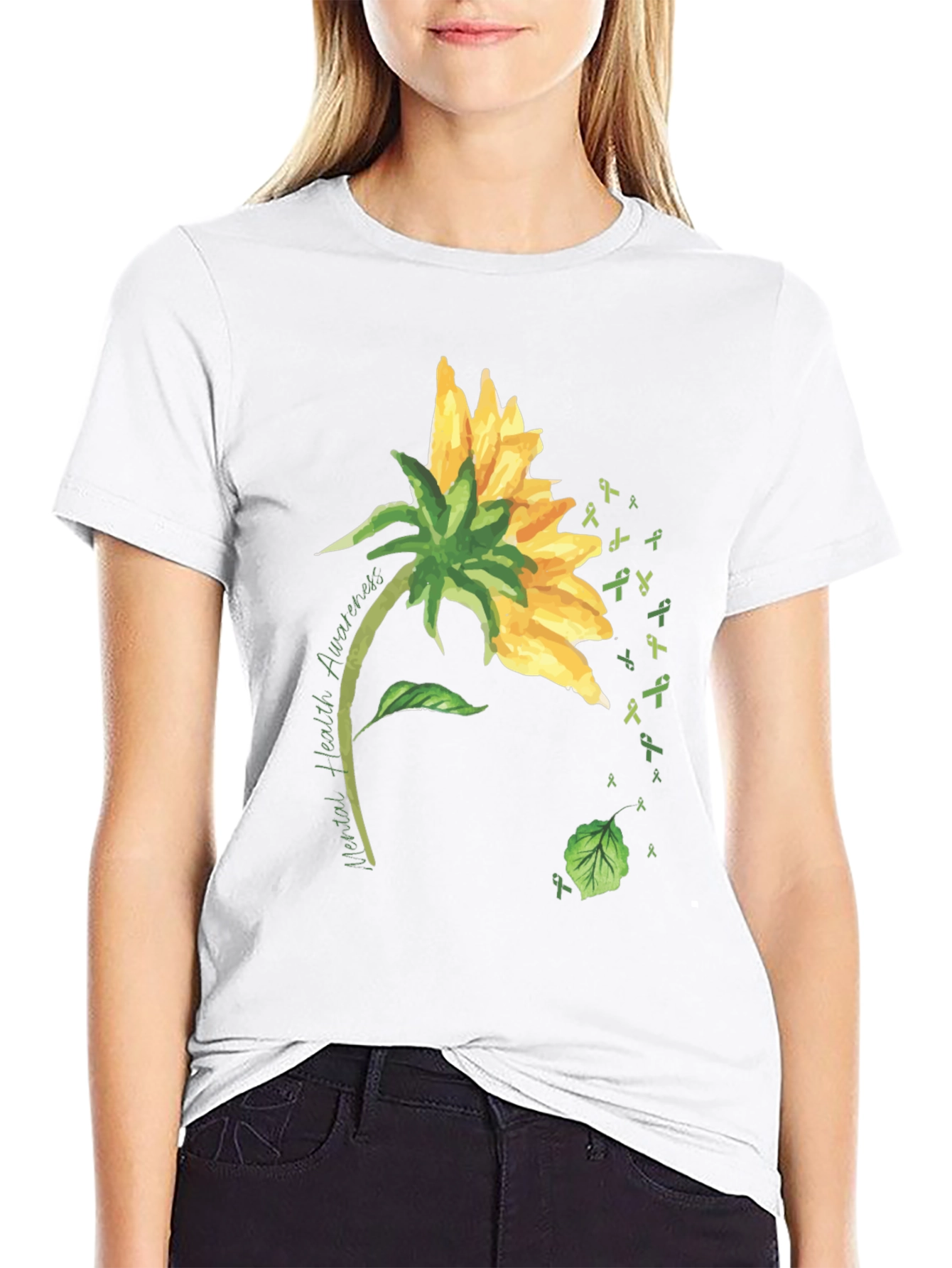 Mental Health Awareness Sunflower T-Shirt