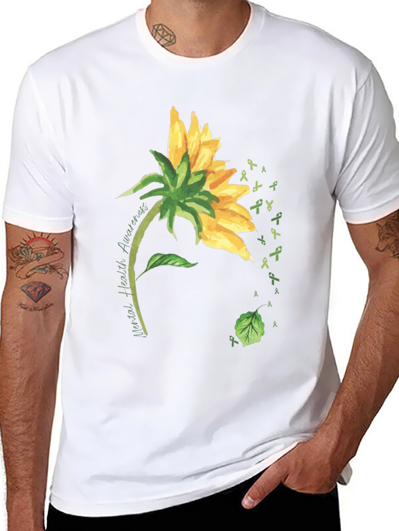 Mental Health Awareness Sunflower T-Shirt