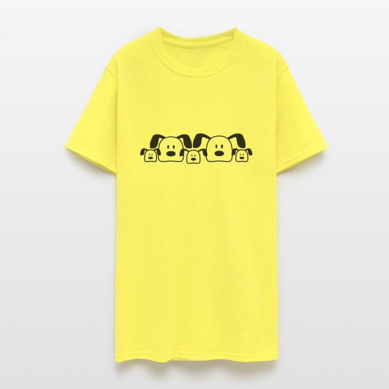 5 Dogs Family Team 3 Children Parents Mom Dad Cute