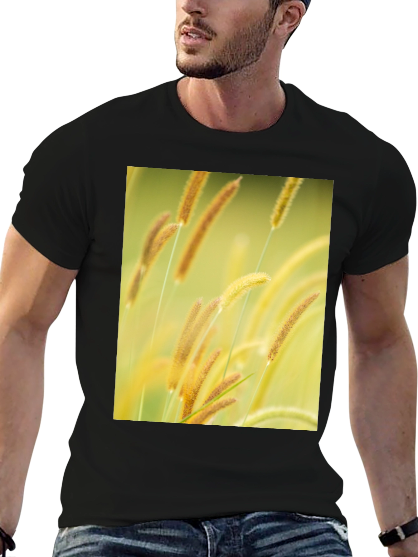 Nature Print Crew Neck T-Shirt