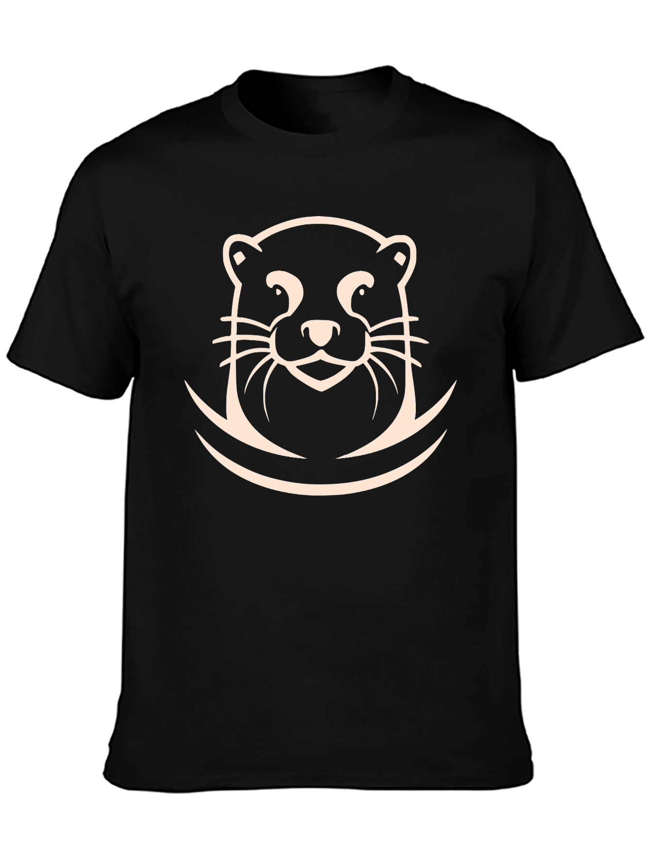 Otter Graphic Tee - Soft Cotton Blend T-Shirt