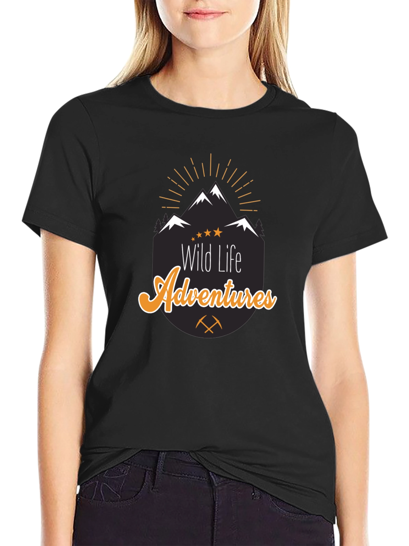 Wild Life Adventures Black T-Shirt