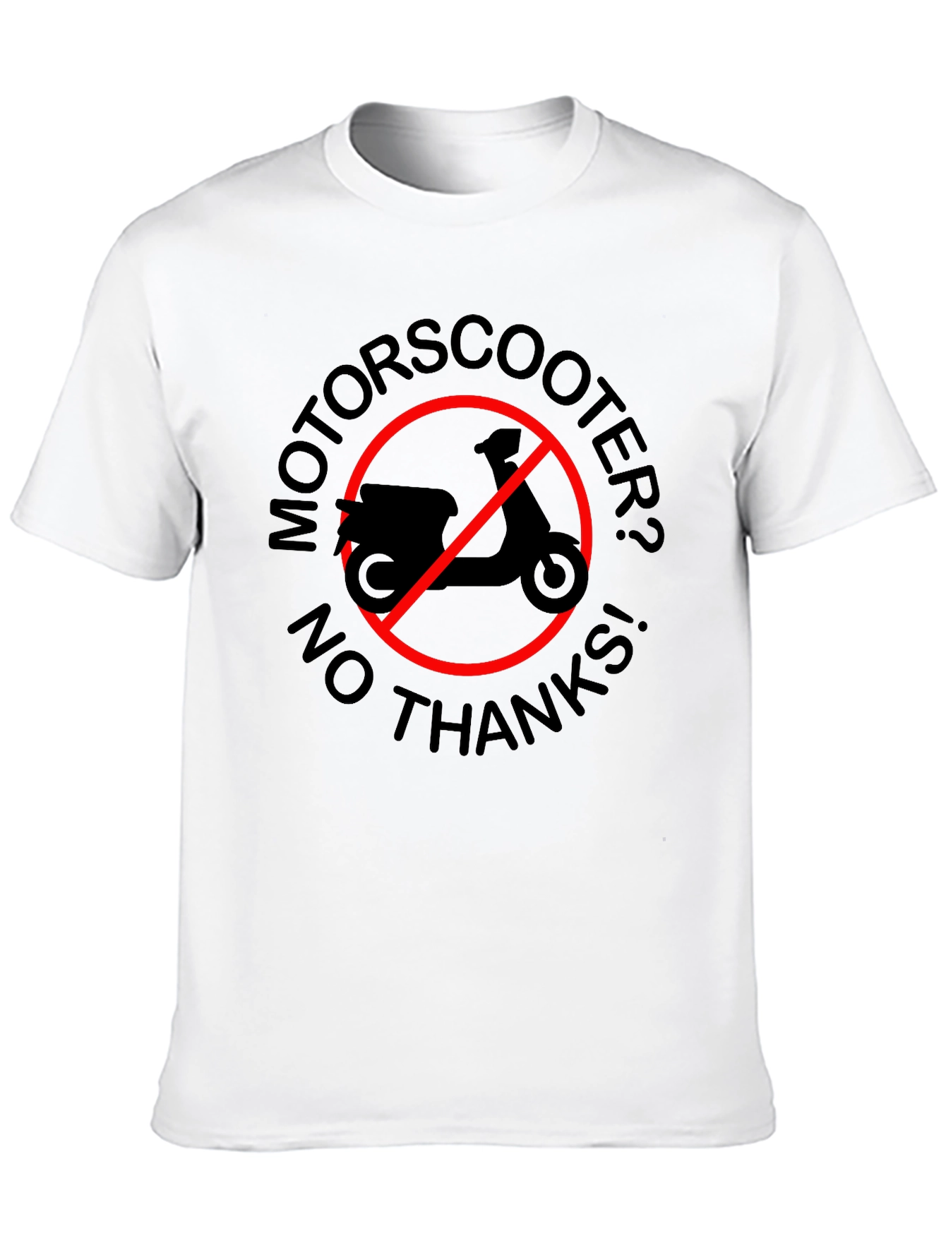 No Motorscooter Black Graphic Tee