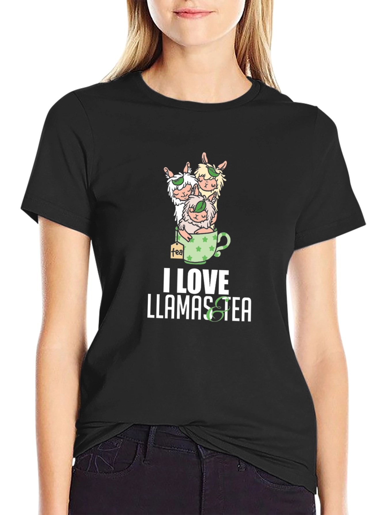 I Love Llamas Tea T-Shirt