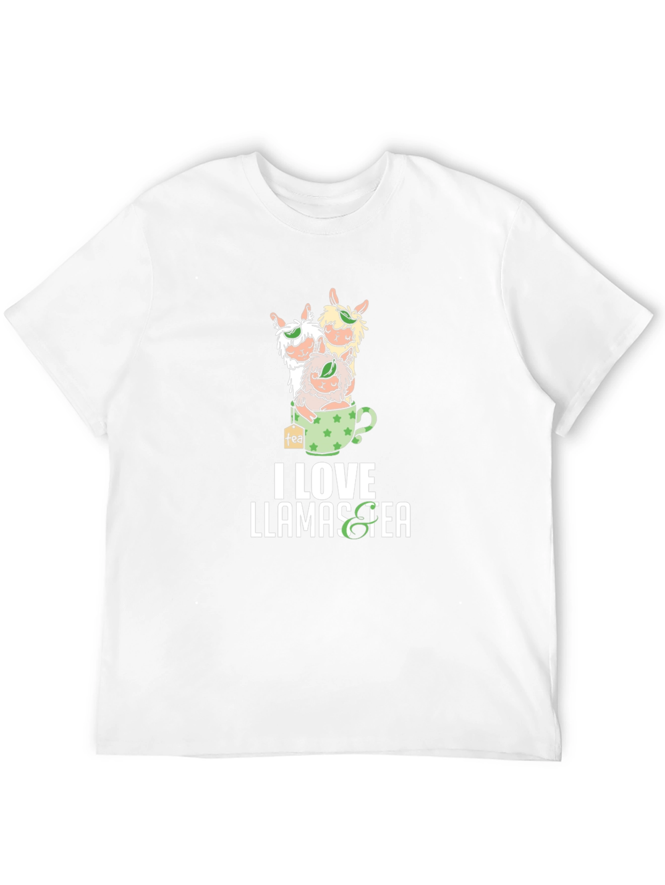 I Love Llamas Tea T-Shirt