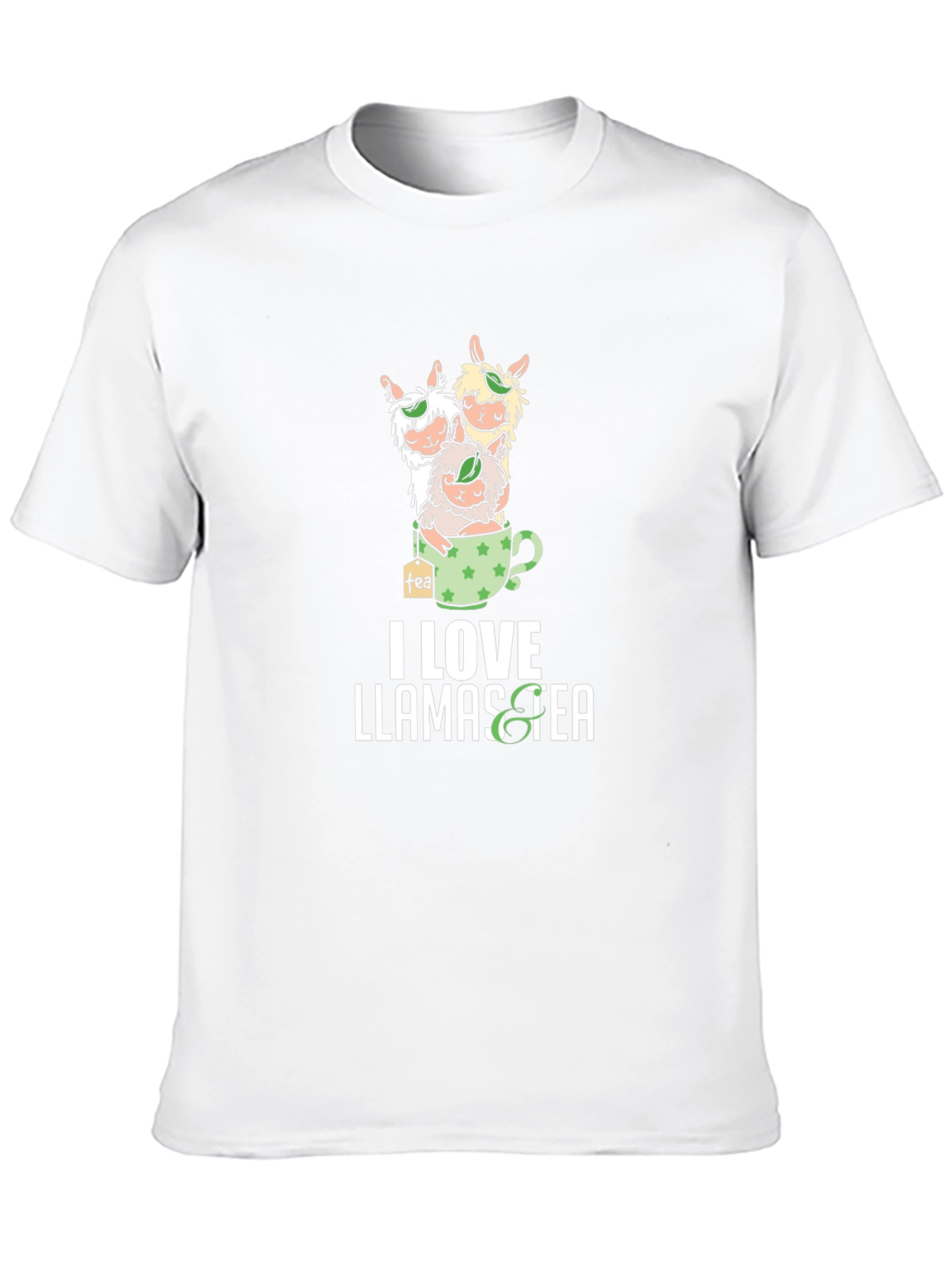I Love Llamas Tea T-Shirt