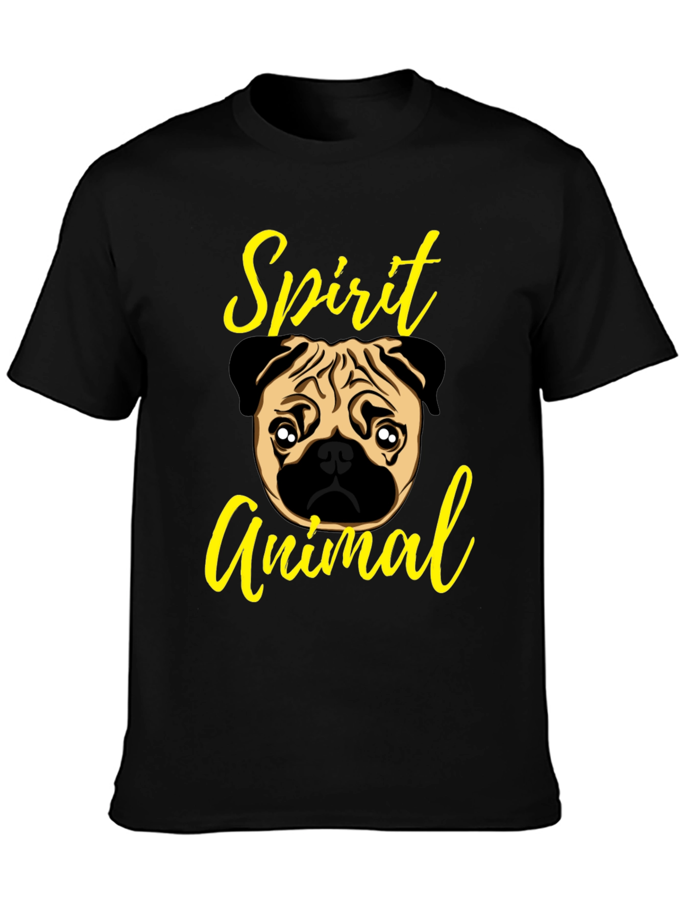 Pug Spirit Animal Graphic T-Shirt