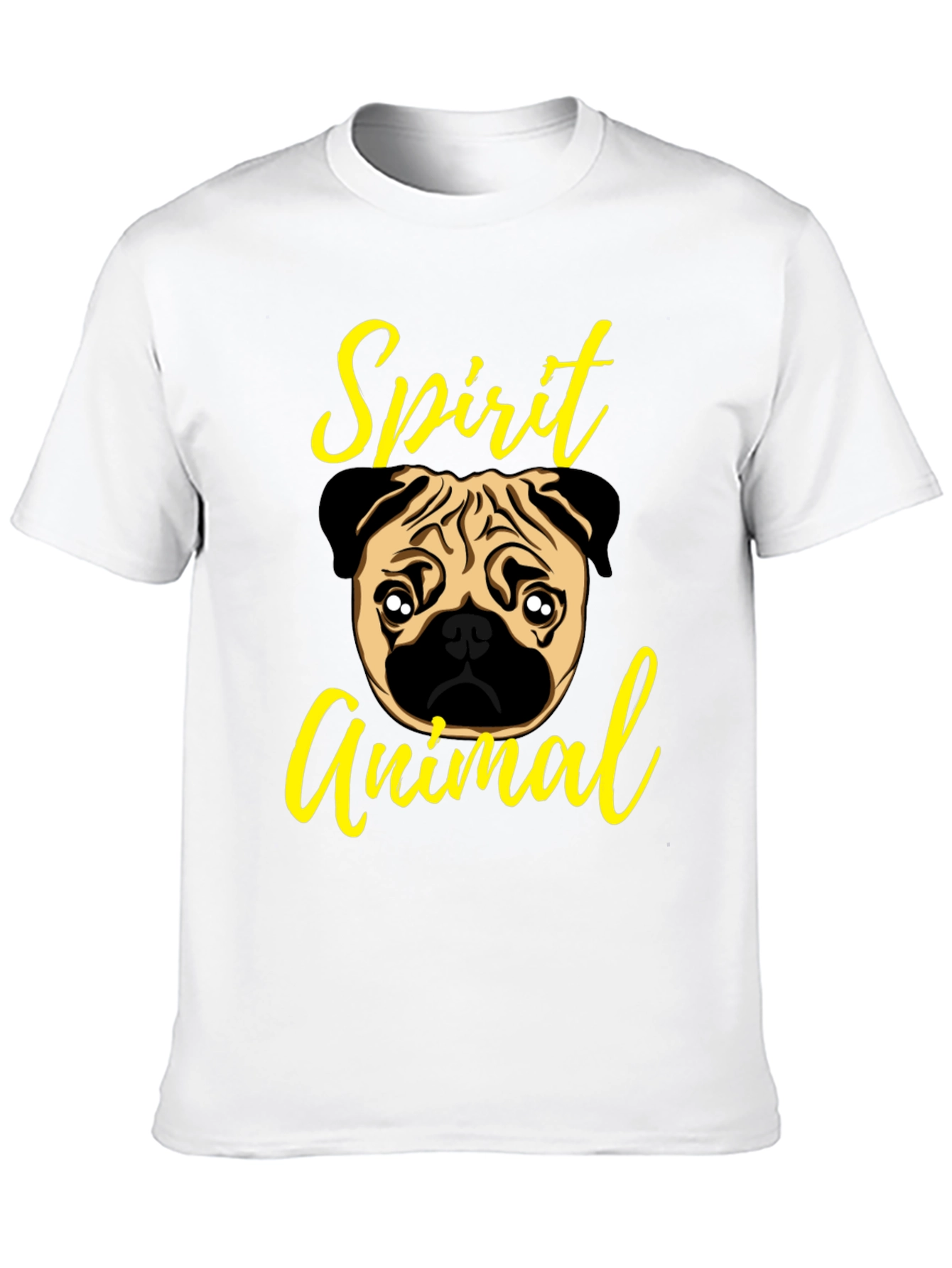 Pug Spirit Animal Graphic T-Shirt