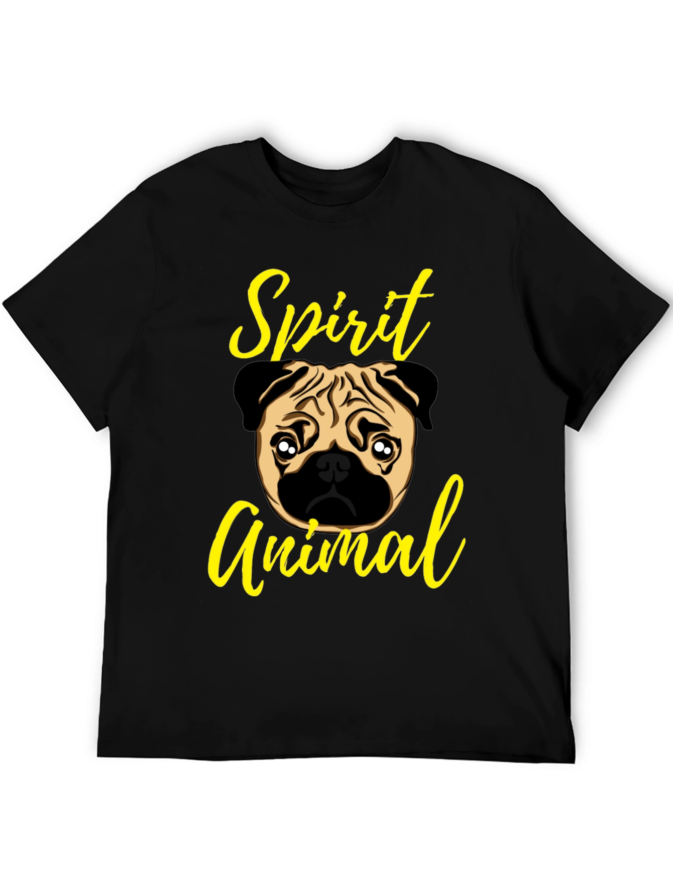 Pug Spirit Animal Graphic T-Shirt