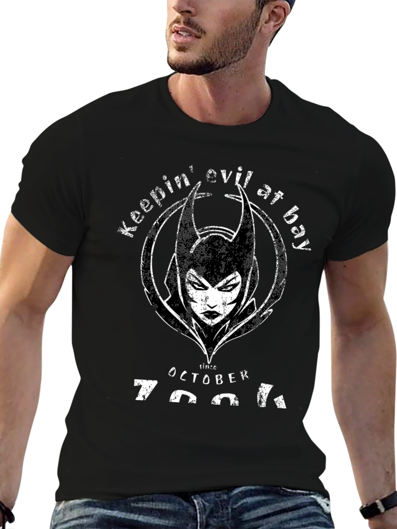 Keepin Evil at Bay T-Shirt - Since October 1991
