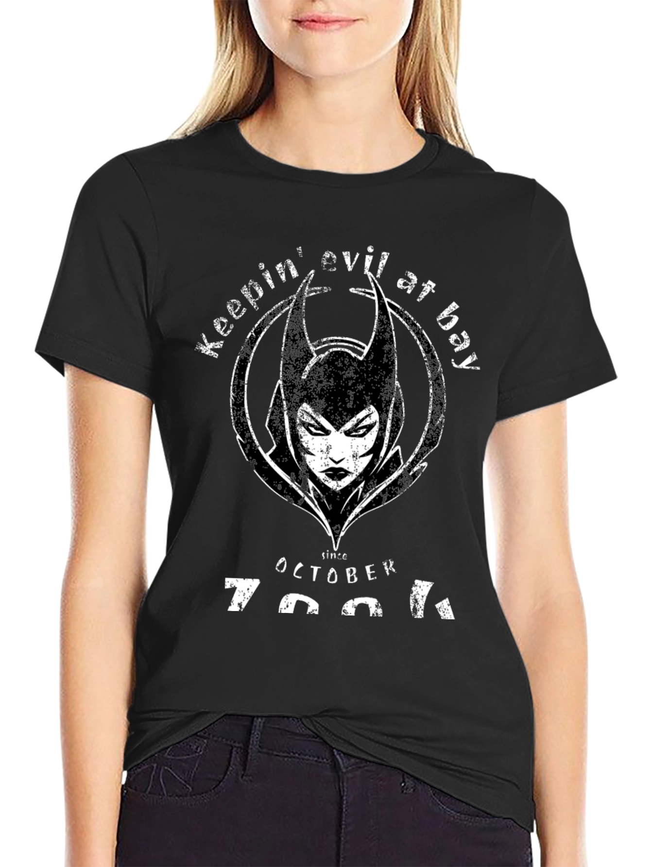 Keepin Evil at Bay T-Shirt - Since October 1991