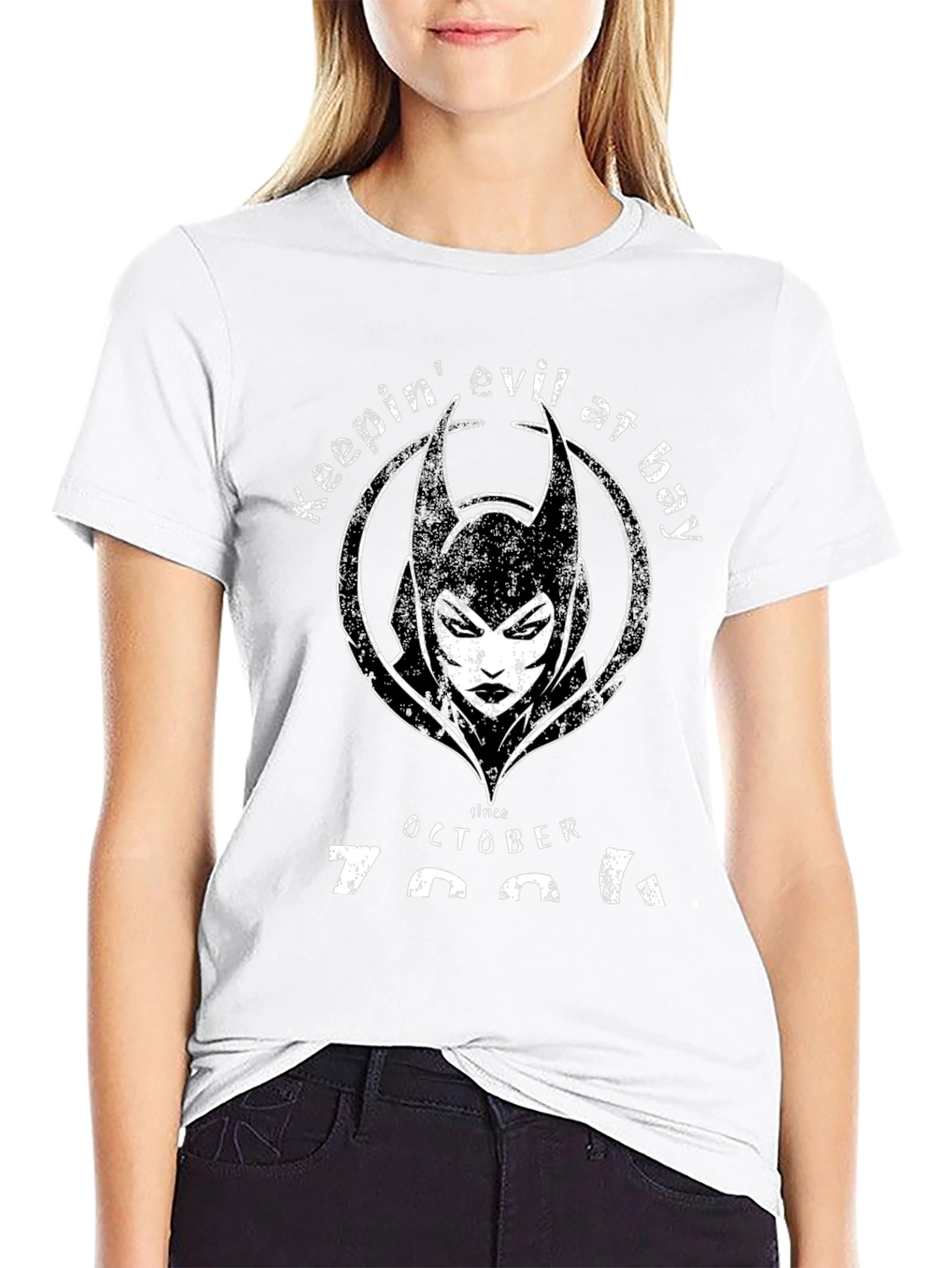 Keepin Evil at Bay T-Shirt - Since October 1991