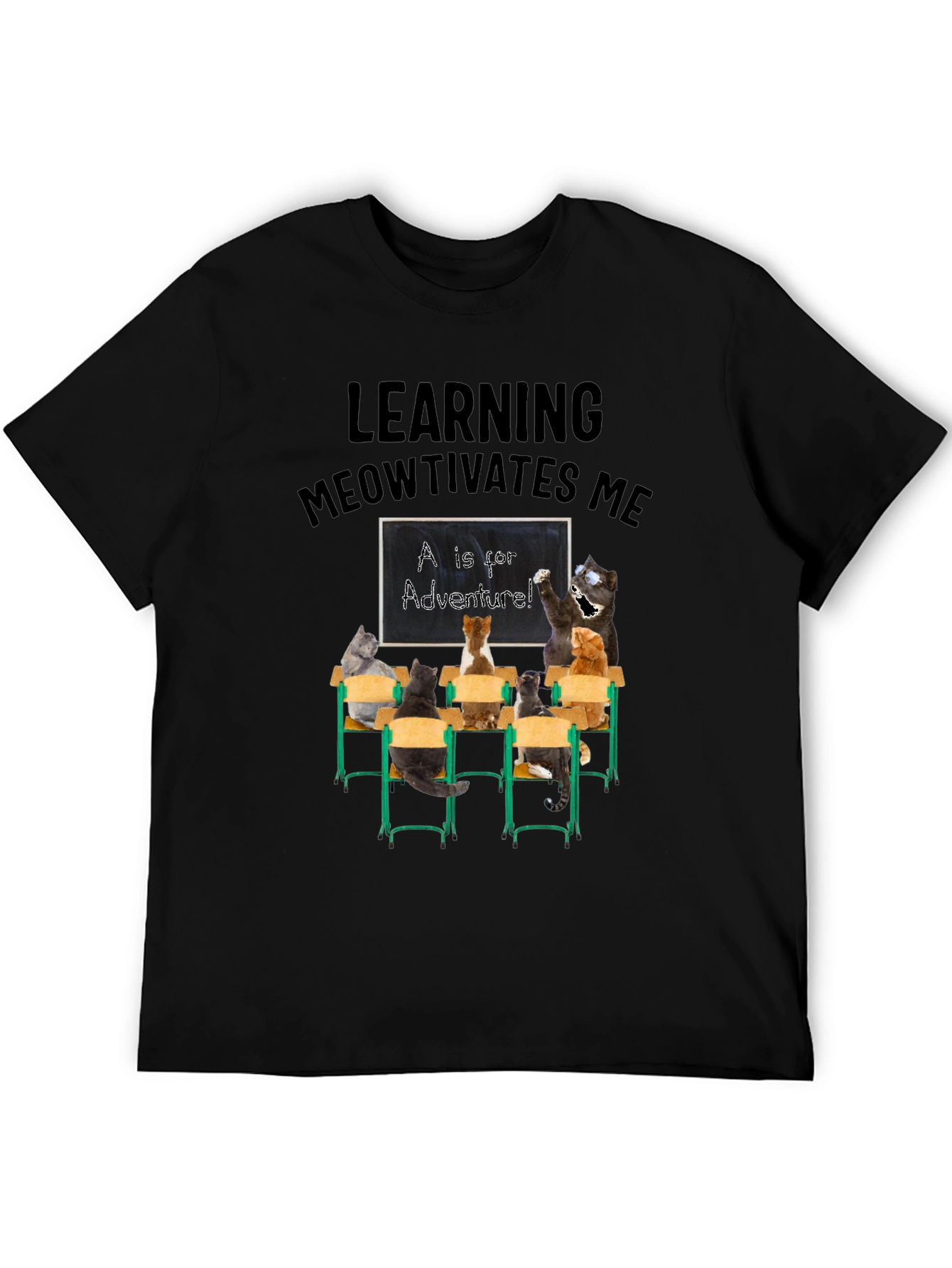 Learning Meowtivates Me T-Shirt