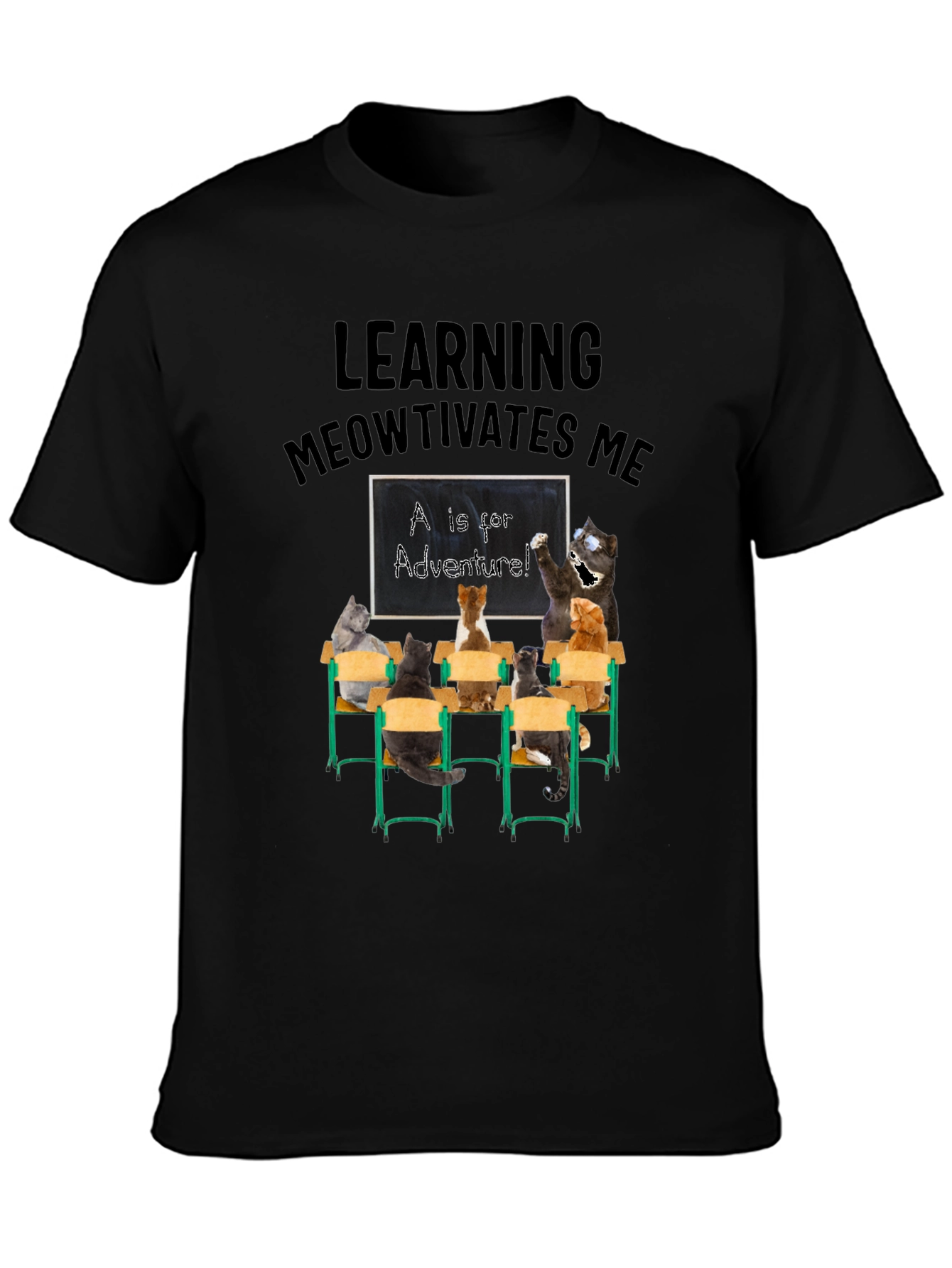 Learning Meowtivates Me T-Shirt