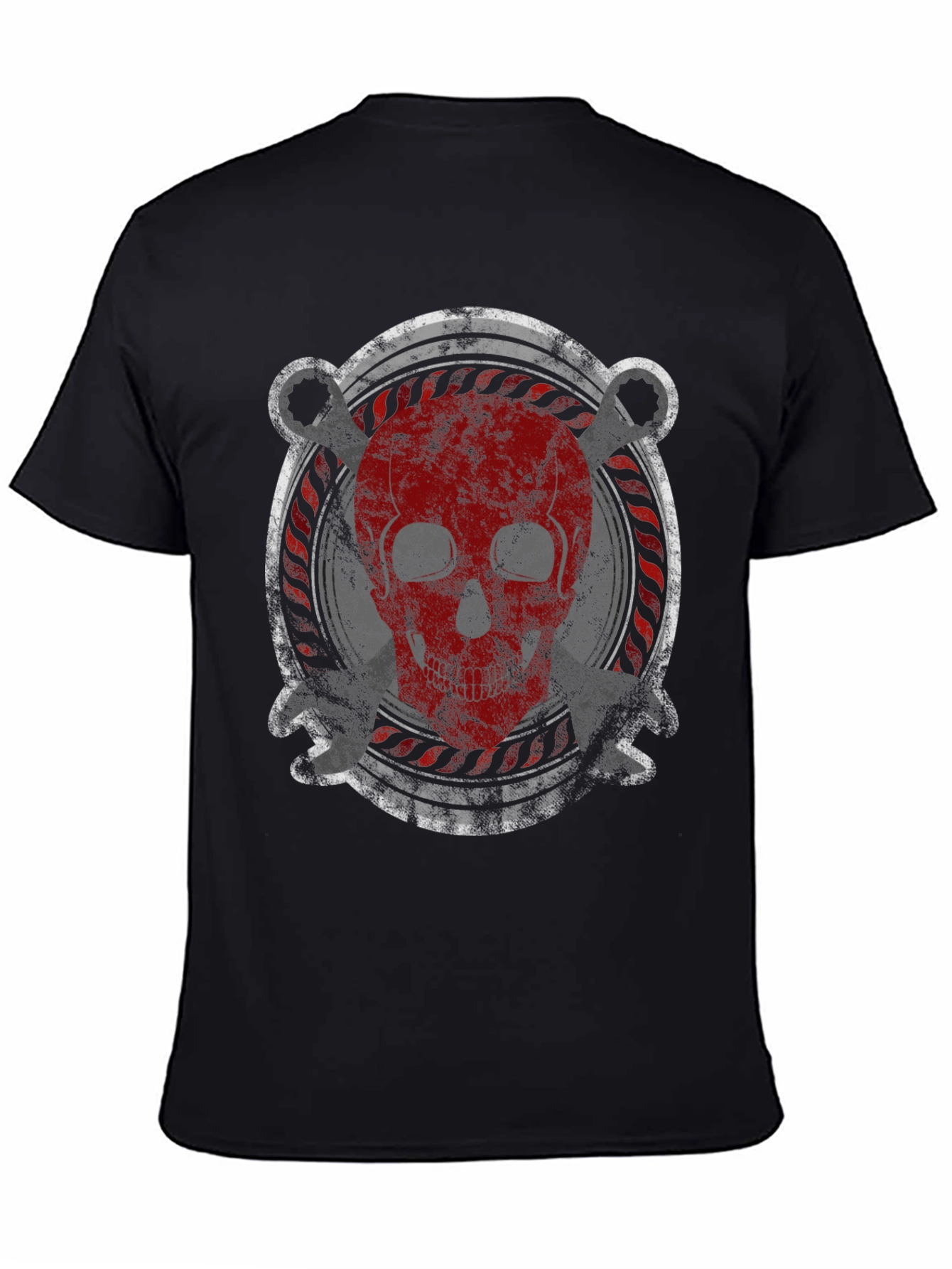 Skull & Wrenches Graphic T-Shirt - Mens Black Tee