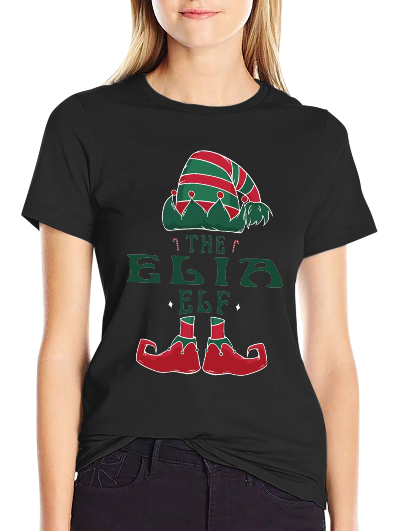 Funny Christmas Elf Graphic T-Shirt