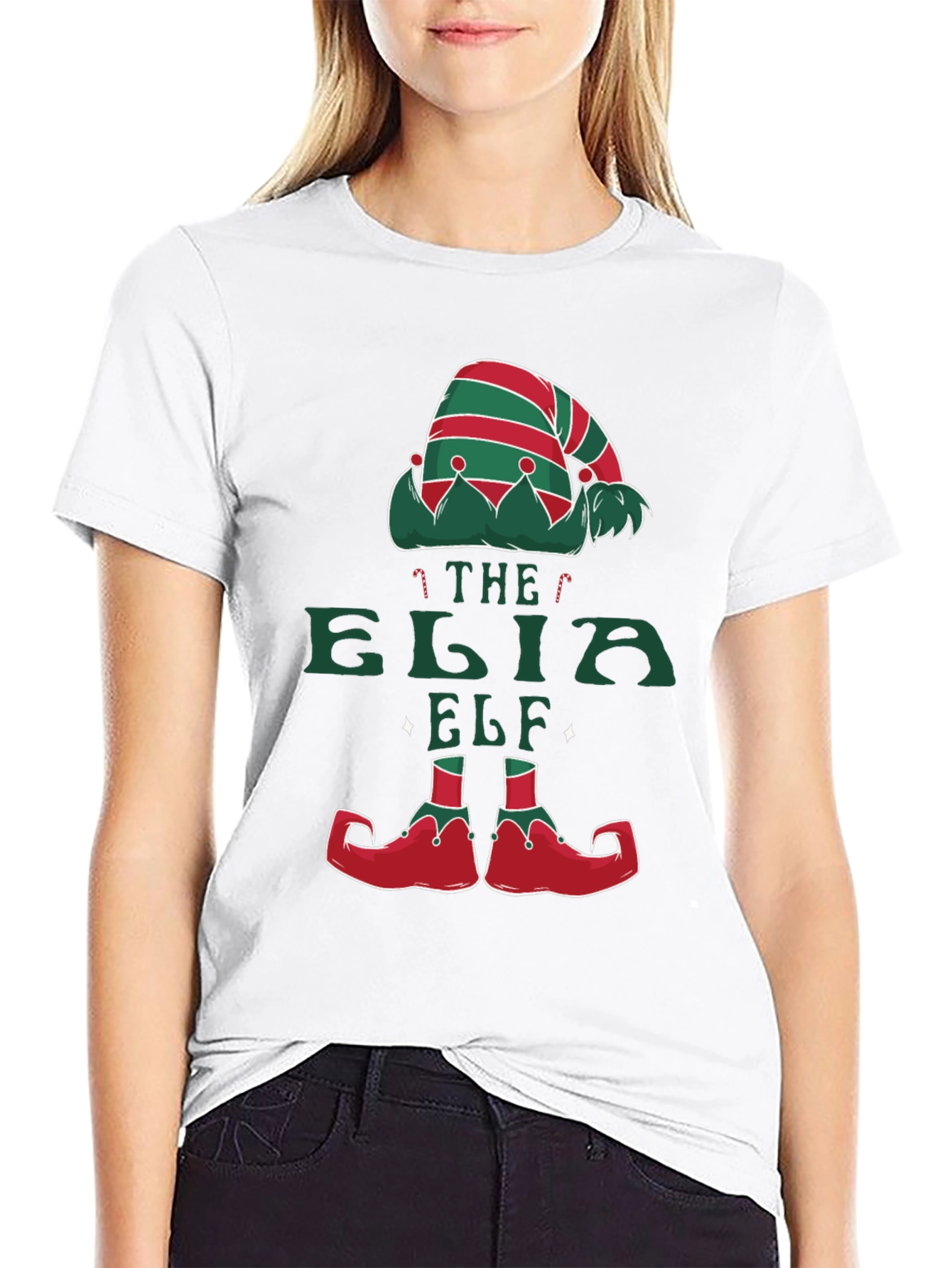 Funny Christmas Elf Graphic T-Shirt