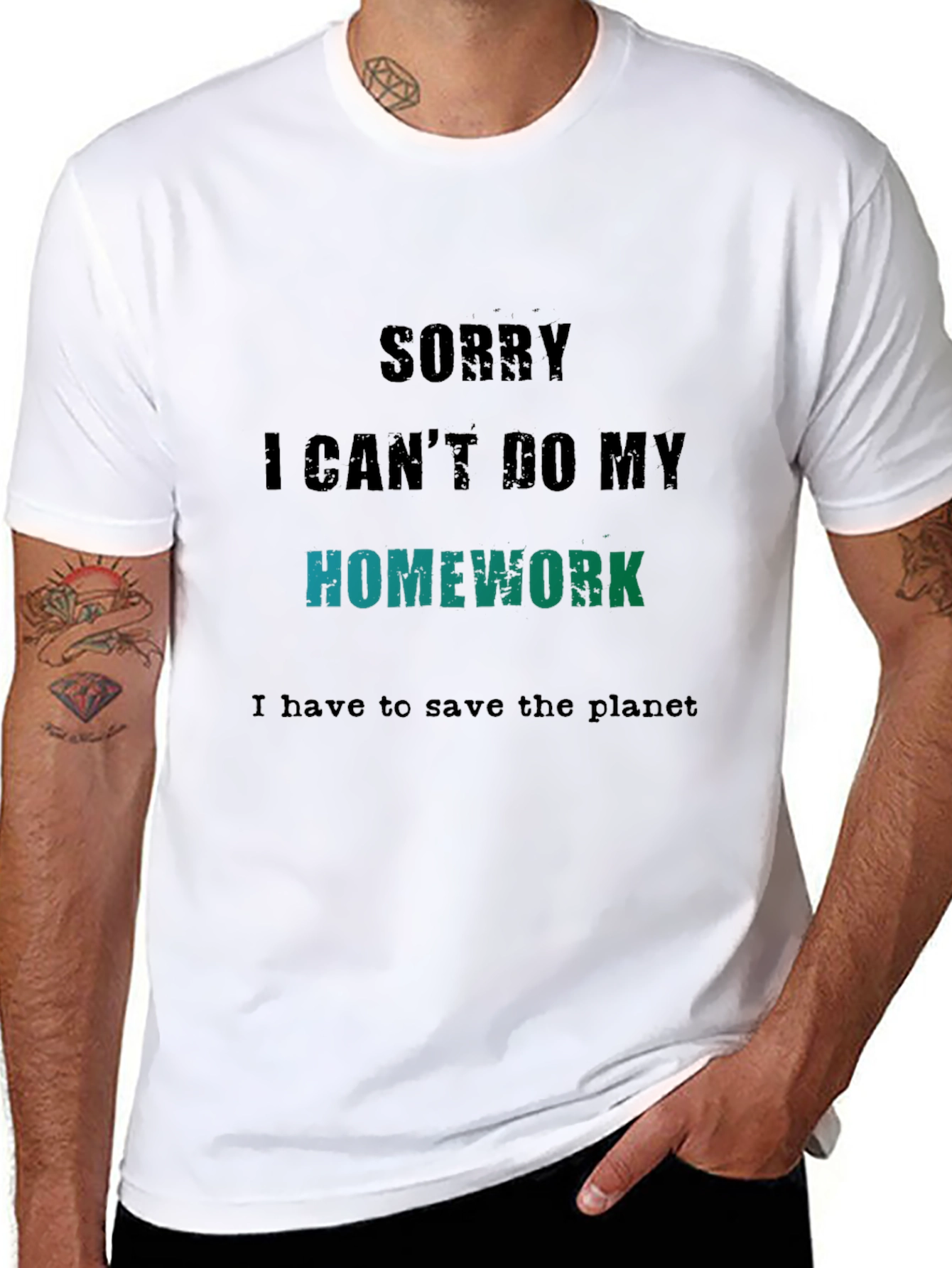 Save the Planet T-Shirt - Homework Excuse Tee
