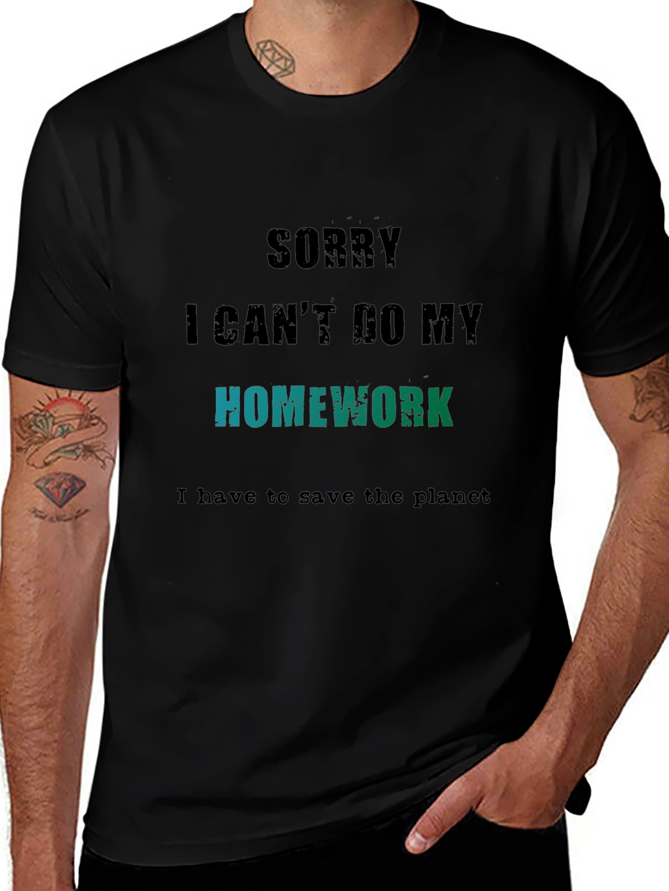 Save the Planet T-Shirt - Homework Excuse Tee