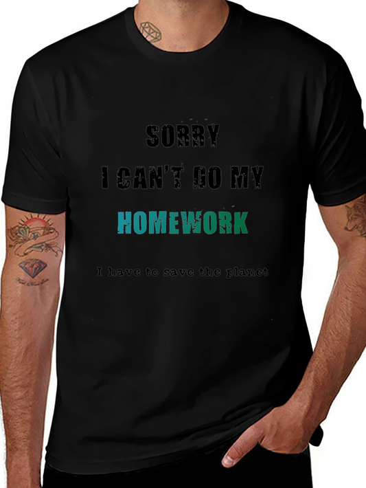 Save the Planet T-Shirt - Homework Excuse Tee