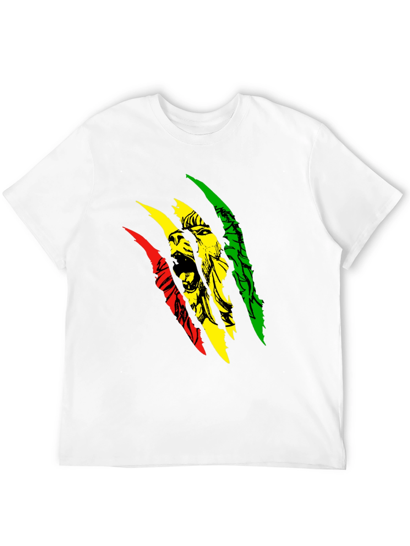 Rasta Lion Graphic T-Shirt - Reggae Style