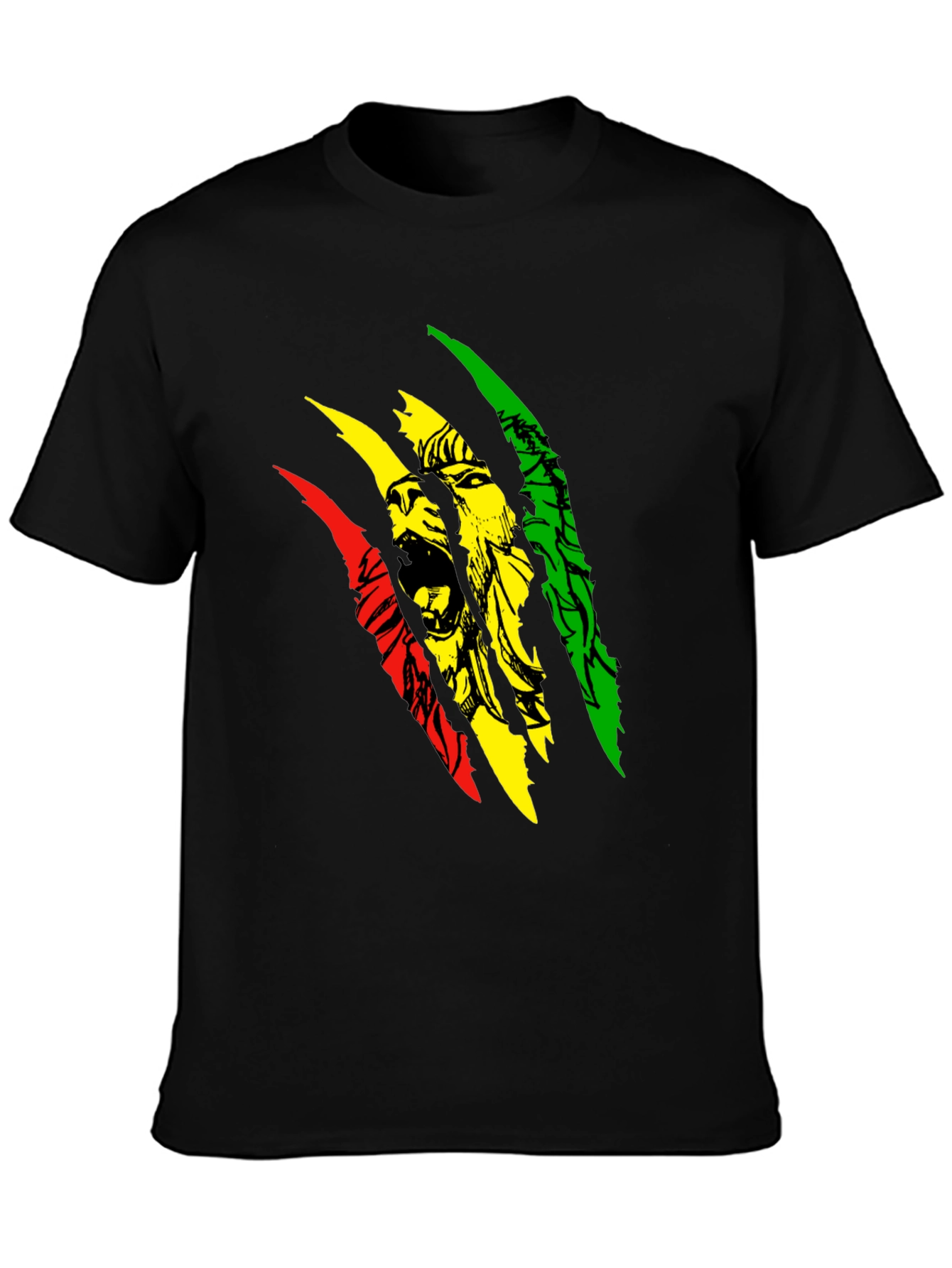 Rasta Lion Graphic T-Shirt - Reggae Style