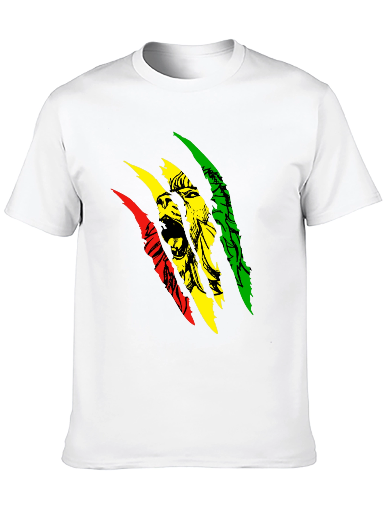 Rasta Lion Graphic T-Shirt - Reggae Style