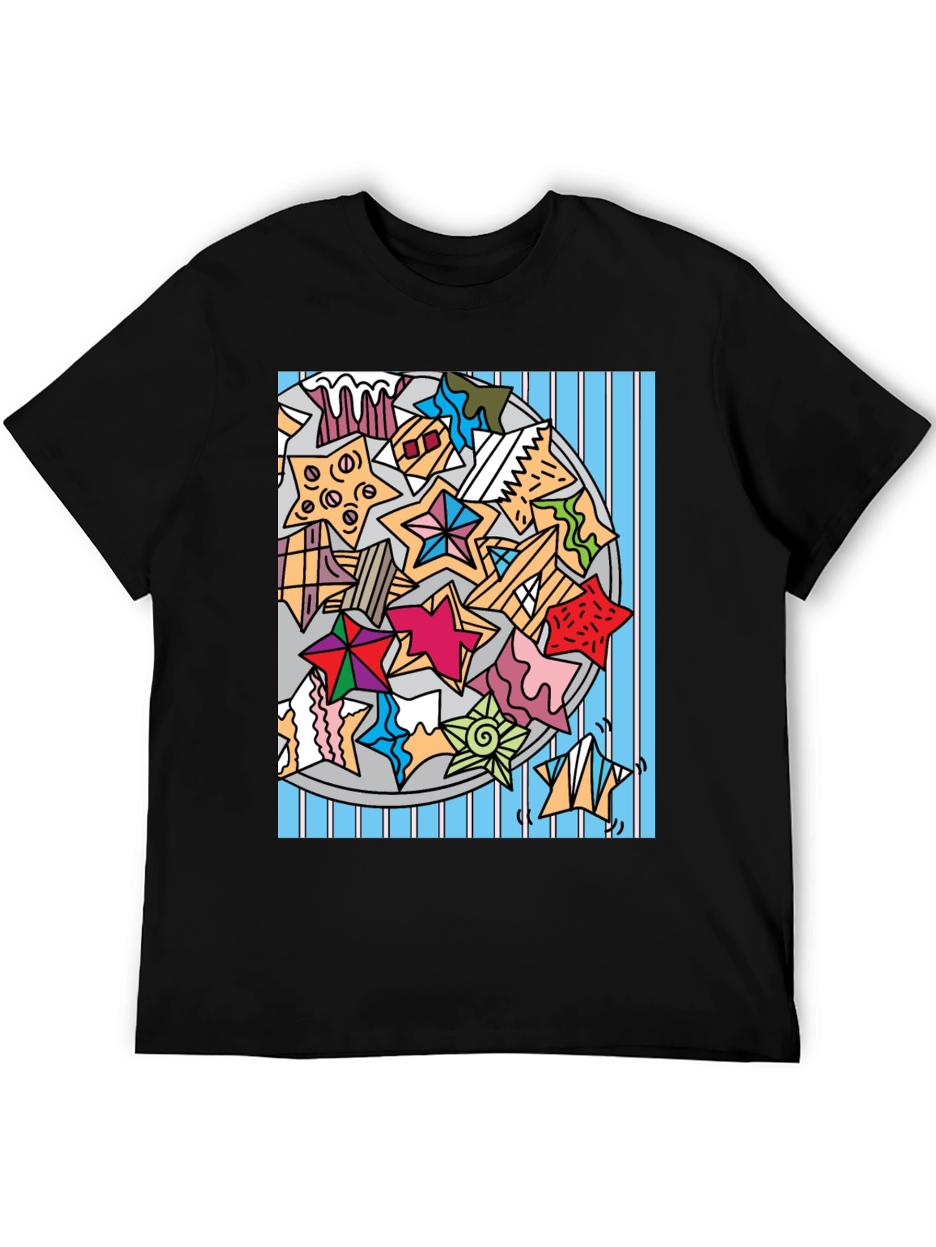 Star Cookies Graphic T-Shirt - Fun & Festive!